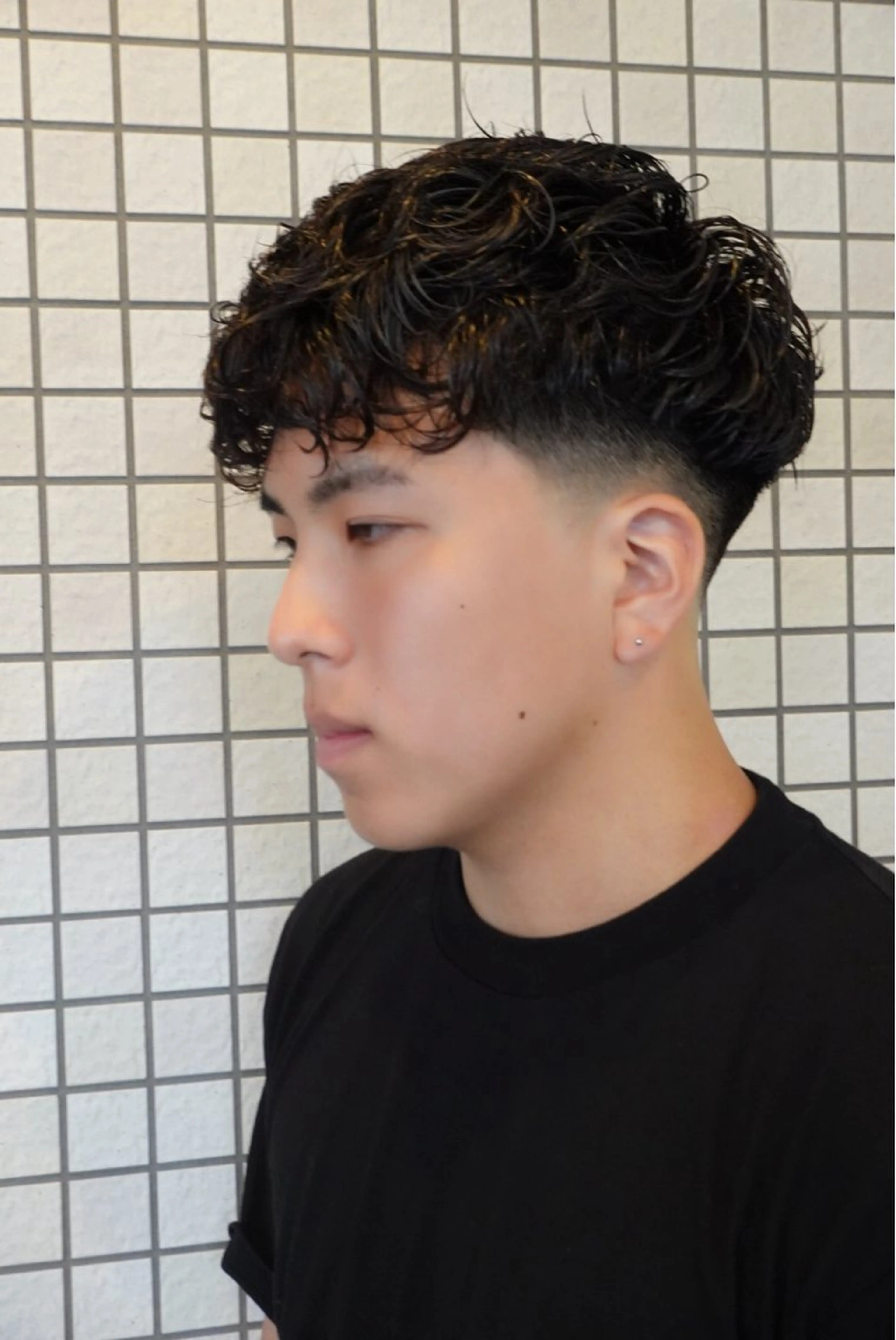 メンズ カット パーマ 🔥フェードパーマ NO.1/LEO🔥のヘアスタイル