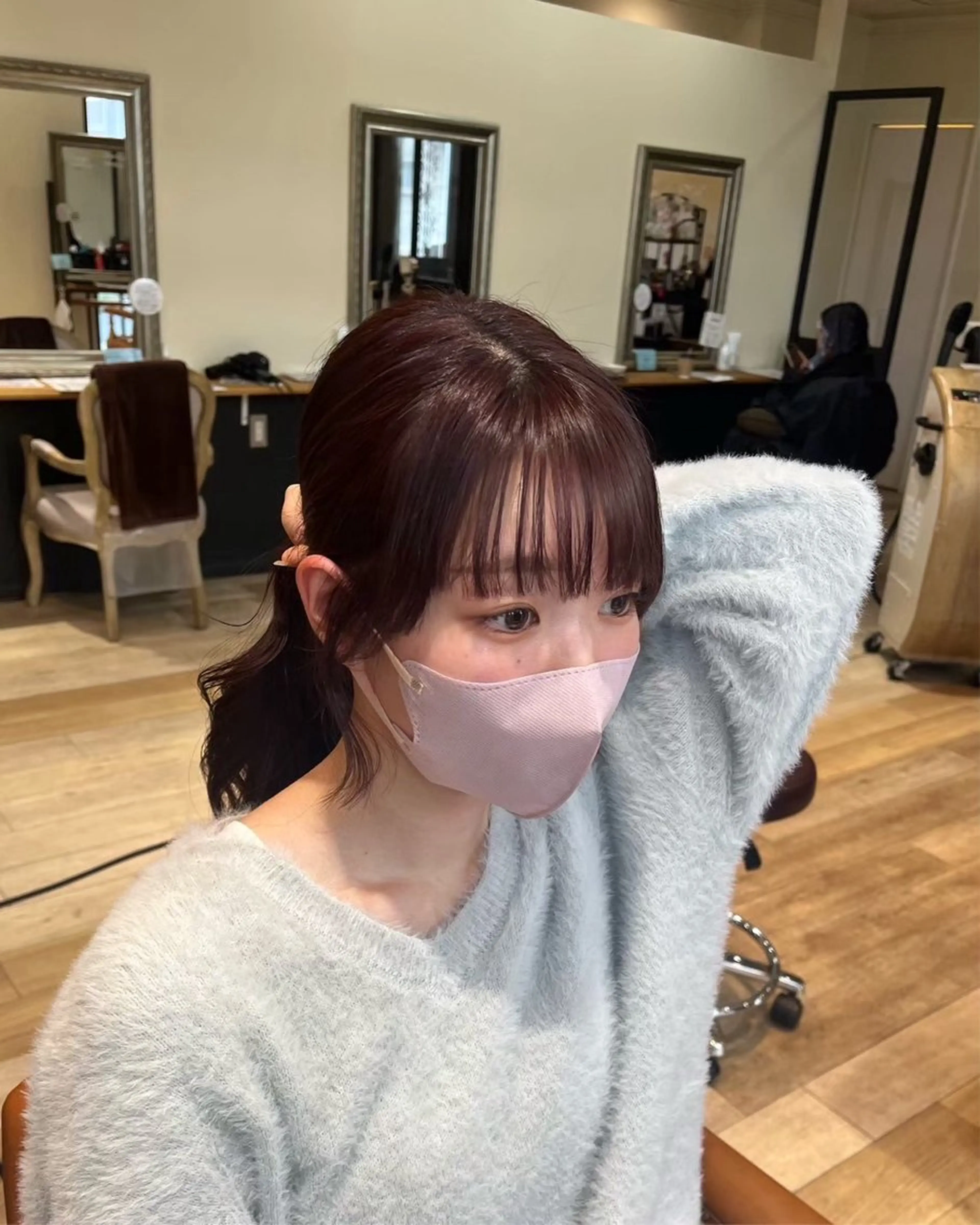 セミロング ピンクラベンダー ヘアカラー みゆ/カラー モデル募集中🎀🤍のヘアスタイル