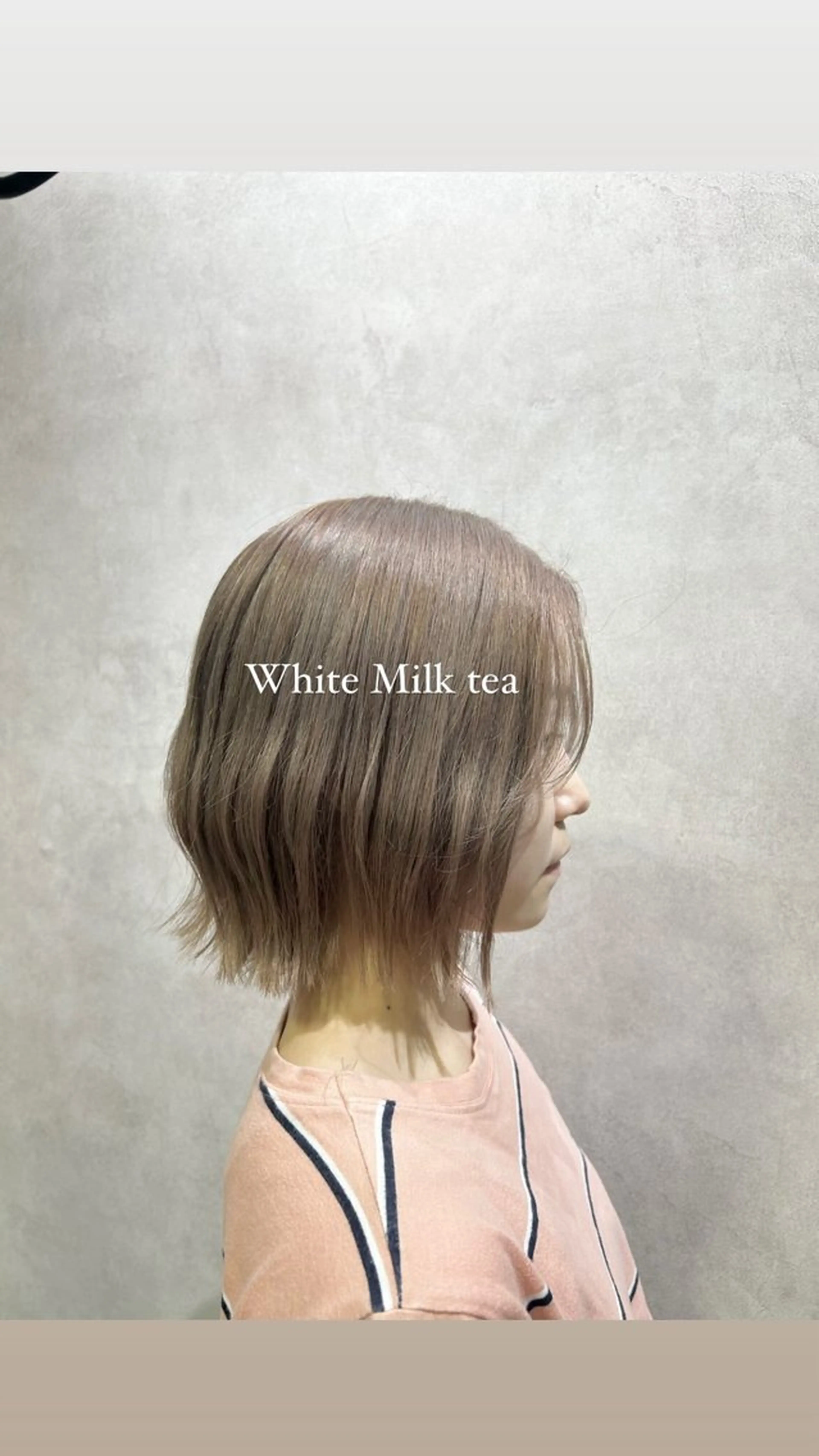 ショート カラー ブリーチ 💎色落ち綺麗に白肌 ラベンダー💎りんのヘアスタイル