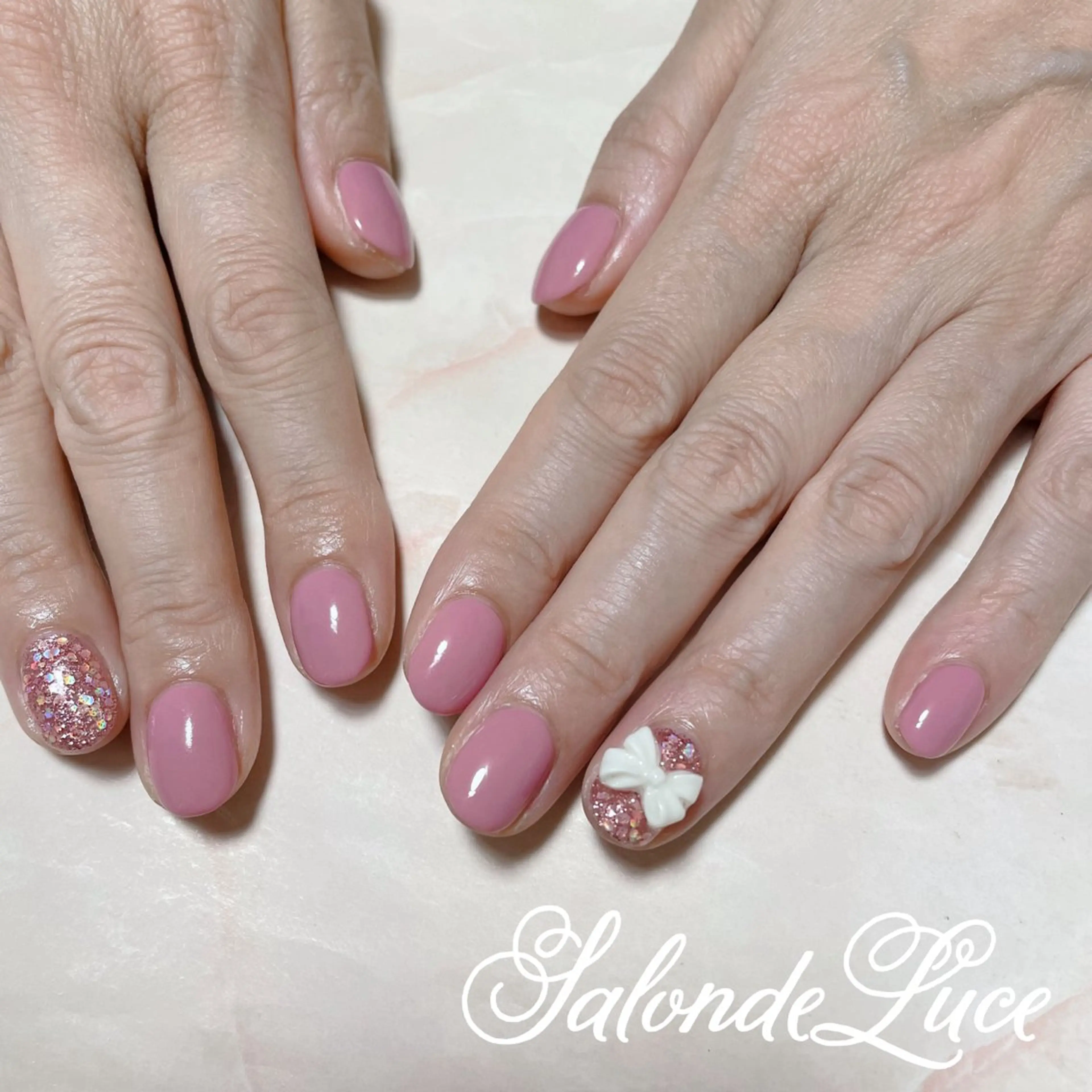 ネイル リボン Salon de Luceのネイルデザイン