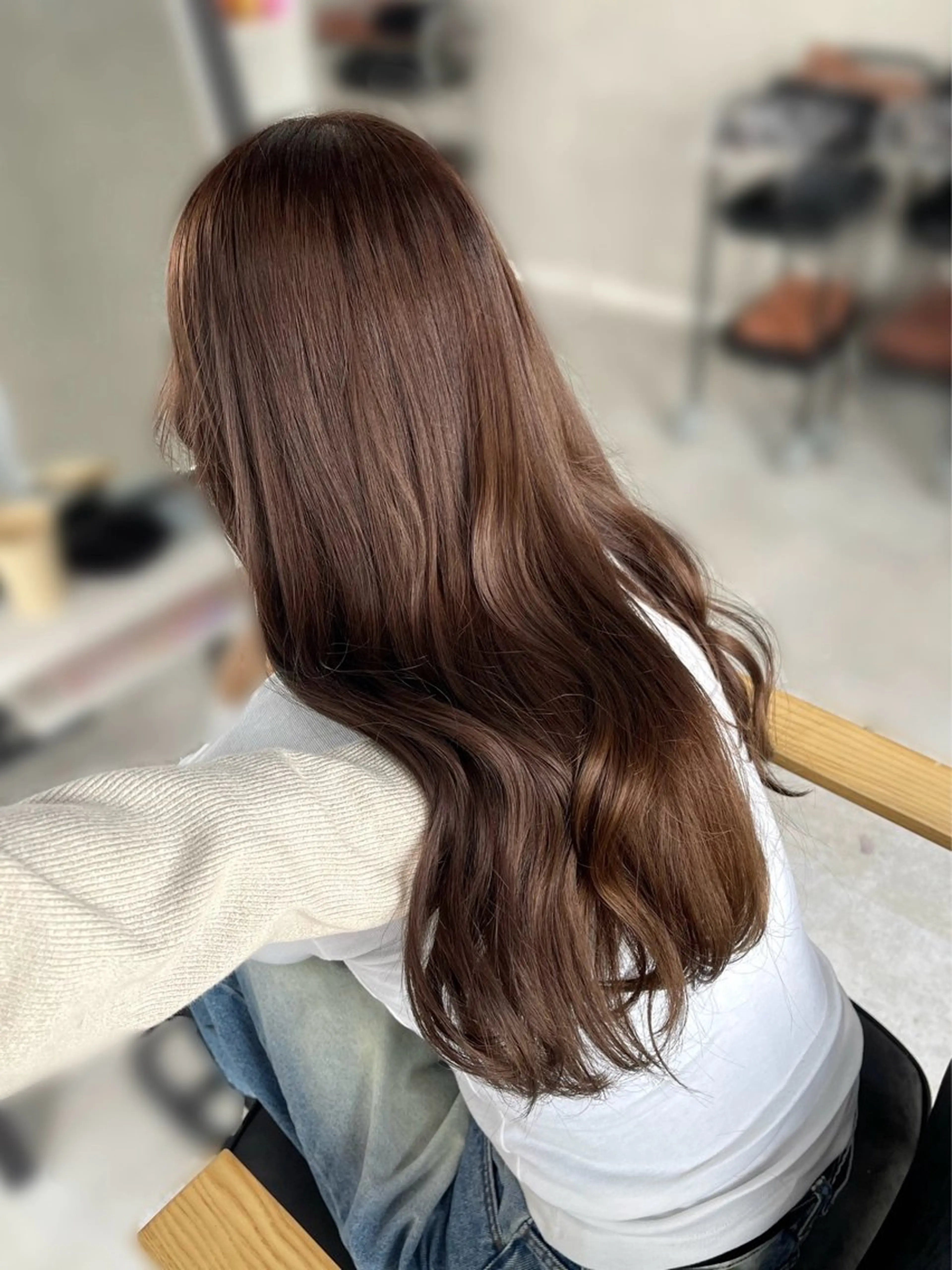 ロング カラー ベージュカラー ブリーチ 透明感カラー ブリーチなしカラー ヘアカラー トリートメント 色落ちまで可愛く✨ モテカラー別所好葉のヘアスタイル