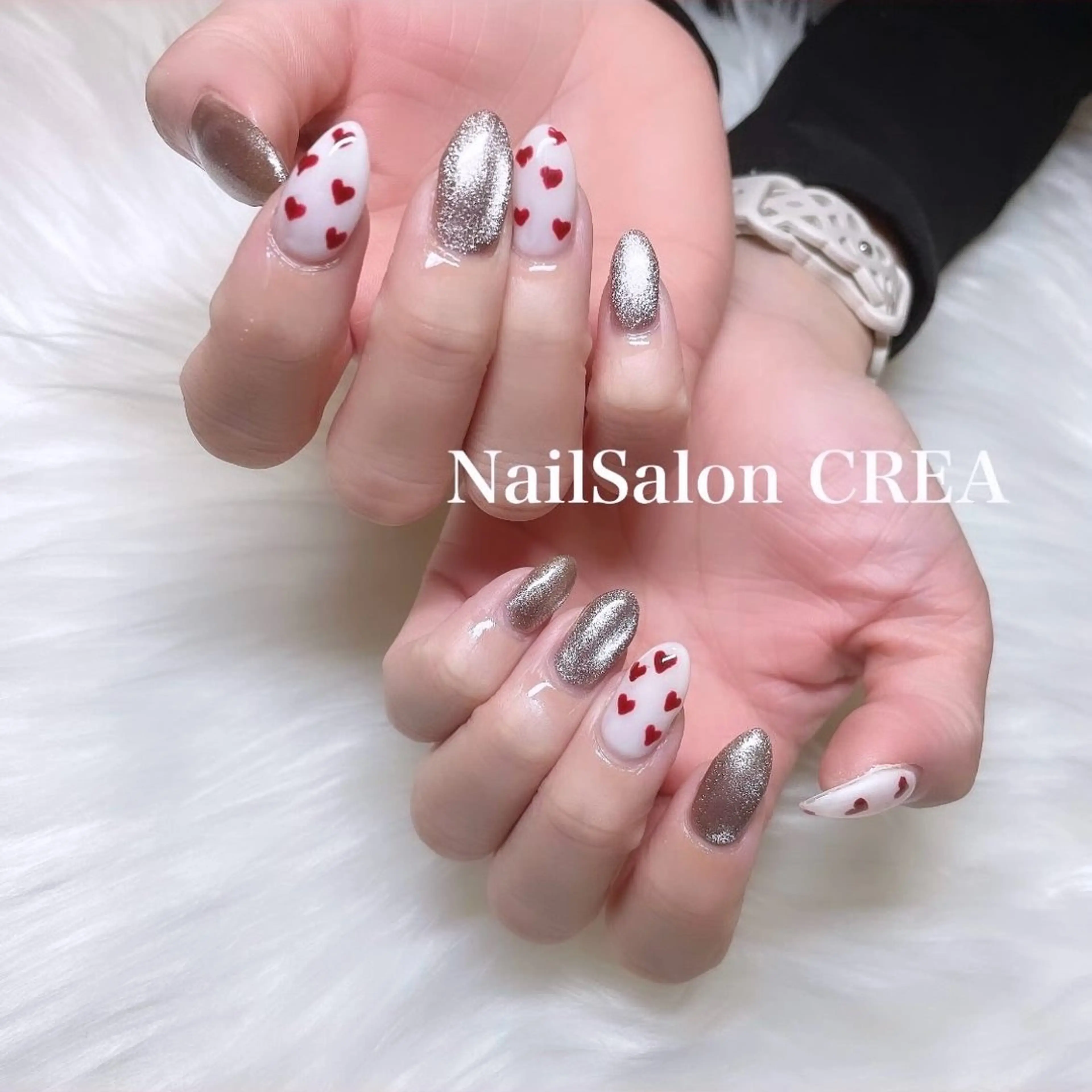 ネイル マグネットネイル ハンドネイル NailSalon CREAのネイルデザイン