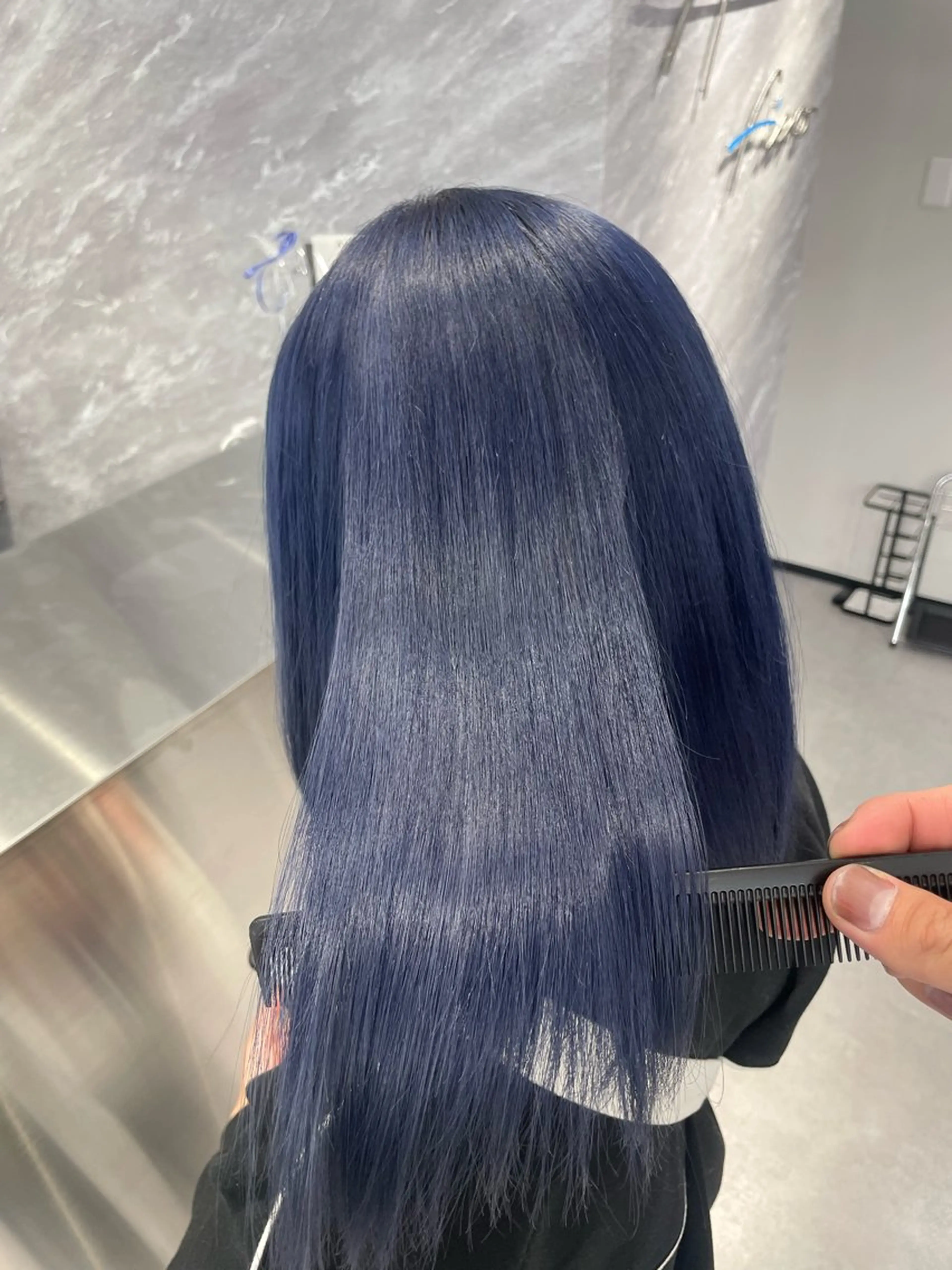セミロング ヘアカラー 心斎橋艶カラー💖 ノノのヘアスタイル