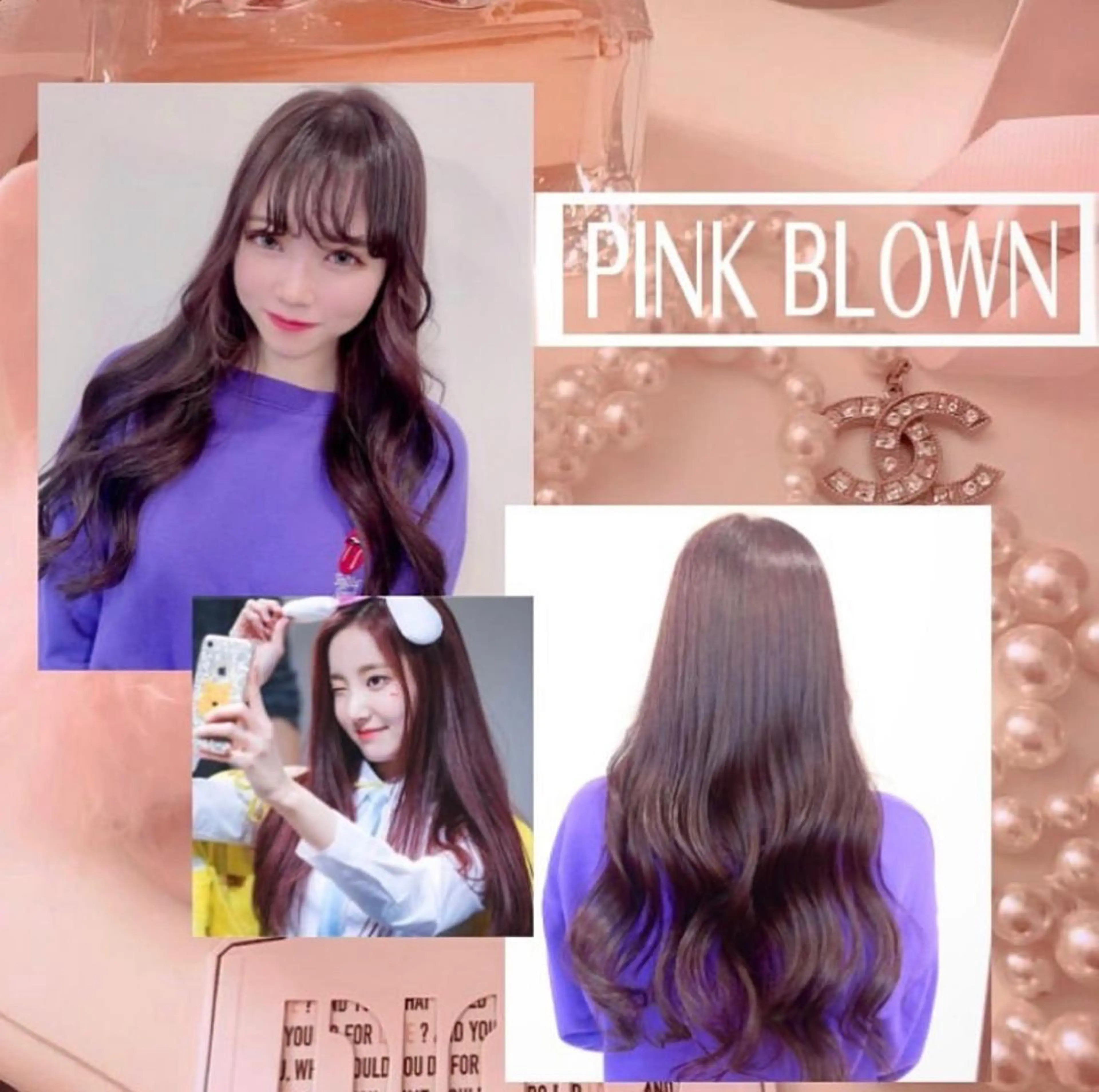 ロング カラー ヘアアレンジ ブリーチ 透明感カラー ブリーチなしカラー パープルカラー eN°byyoureshair所属・🎀若者人気No.1 湯川響🎀のヘアスタイル