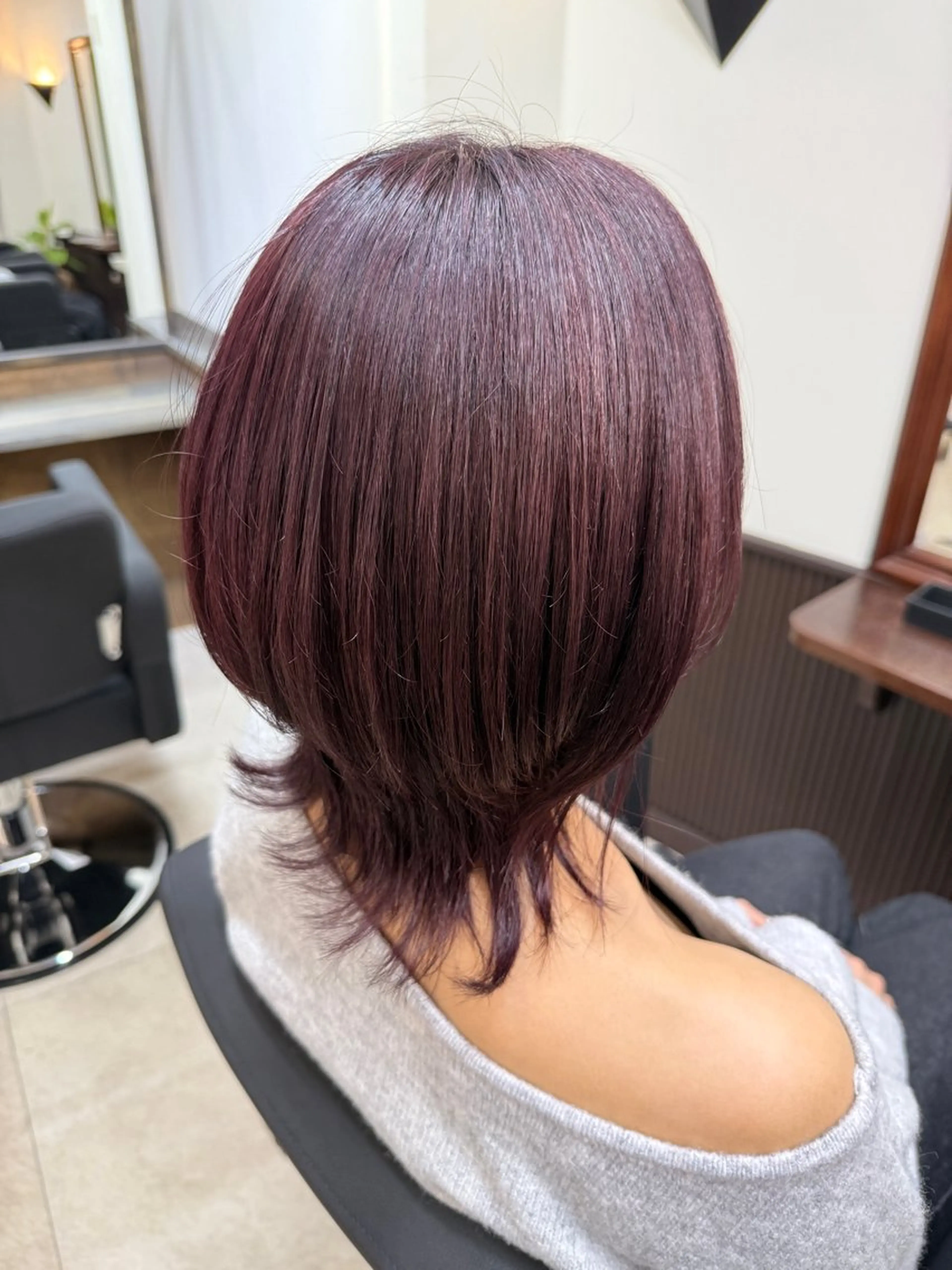 ミディアム カラー ピンクカラー バイオレットカラー SHICUNEアサミ /ショート/メンズのヘアスタイル