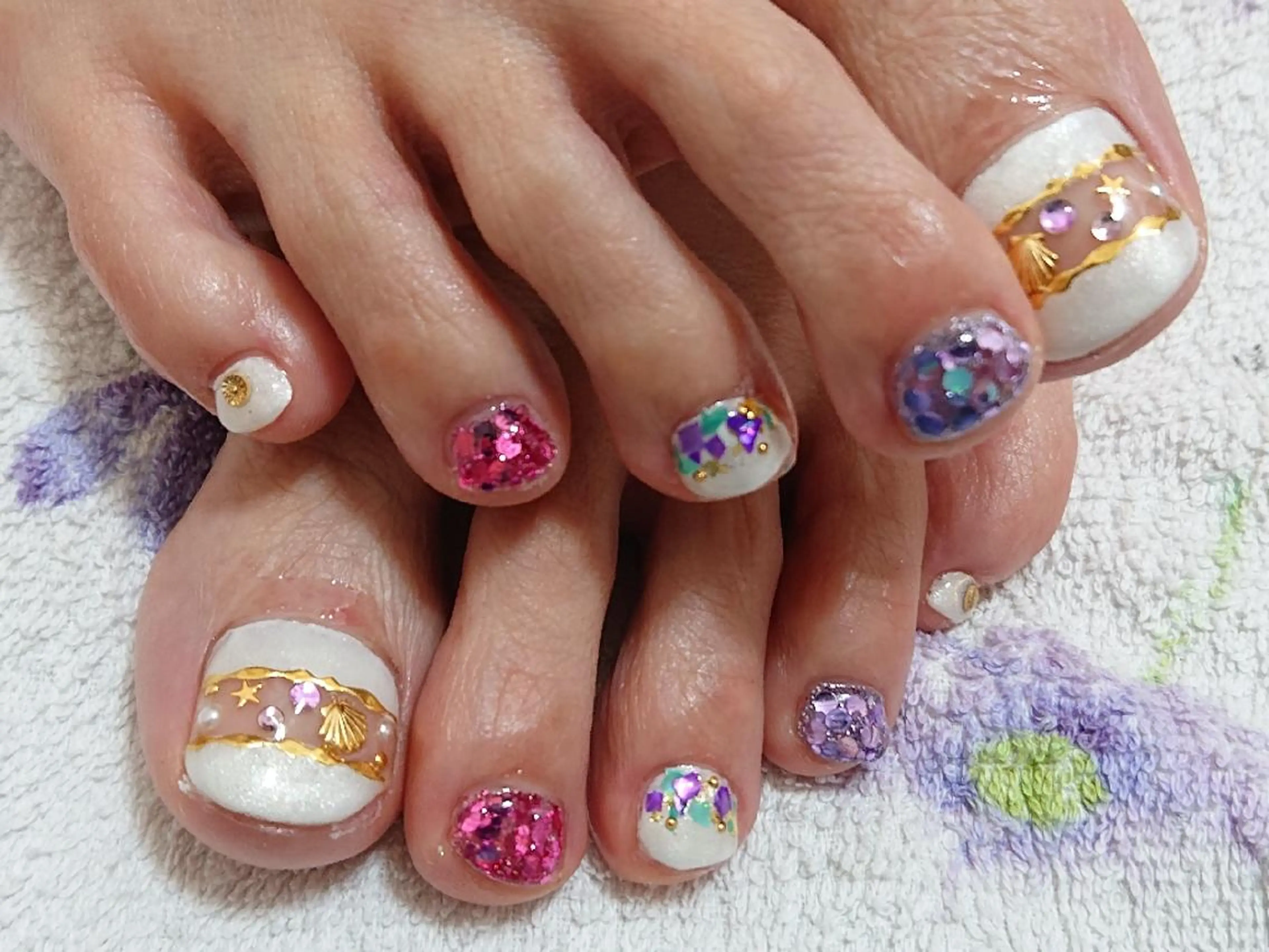 ネイル アートネイル フットネイル ジェルネイル あんきち    のネイルデザイン