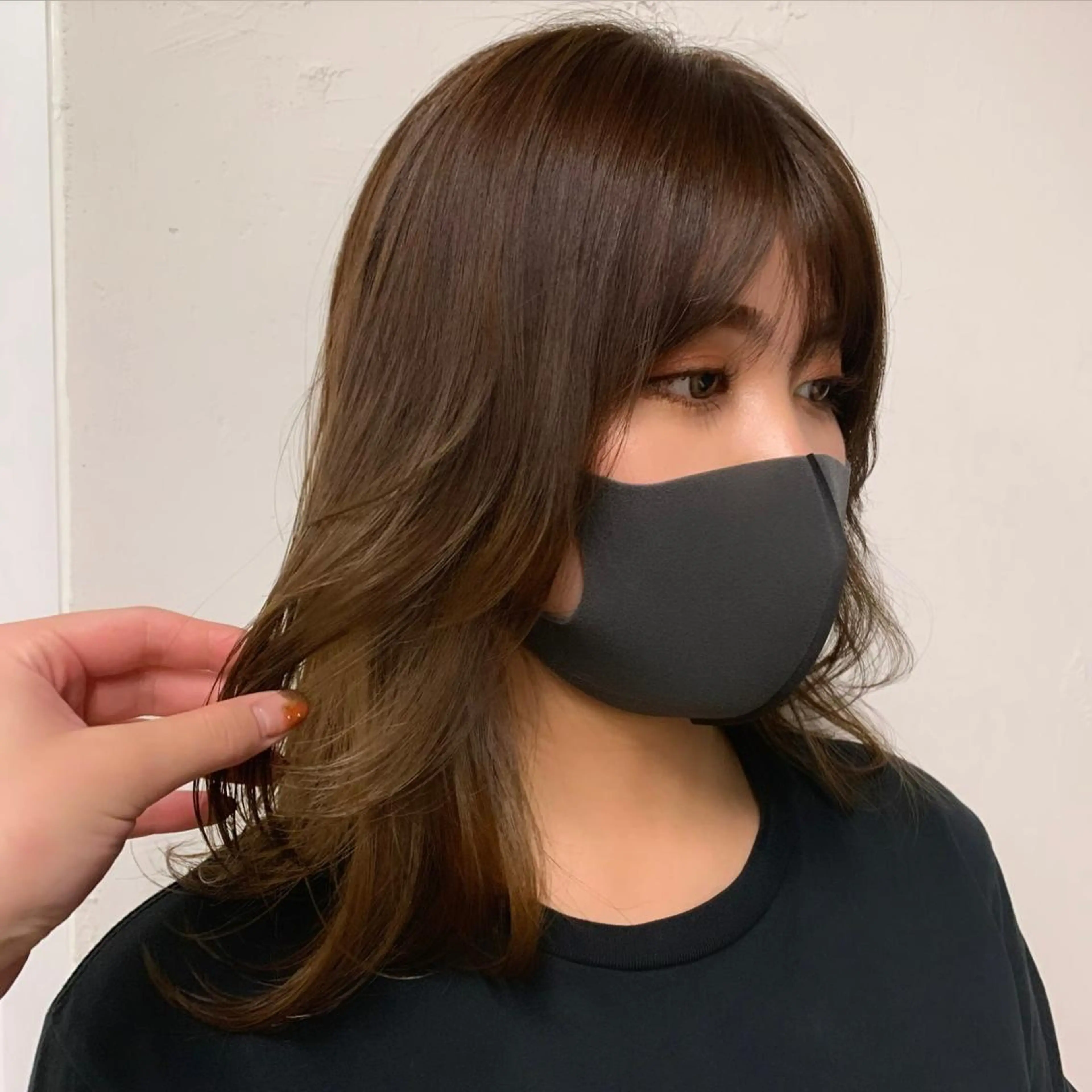 ロング カラー 濱本 新奈 / 髪質改善パーマのヘアスタイル