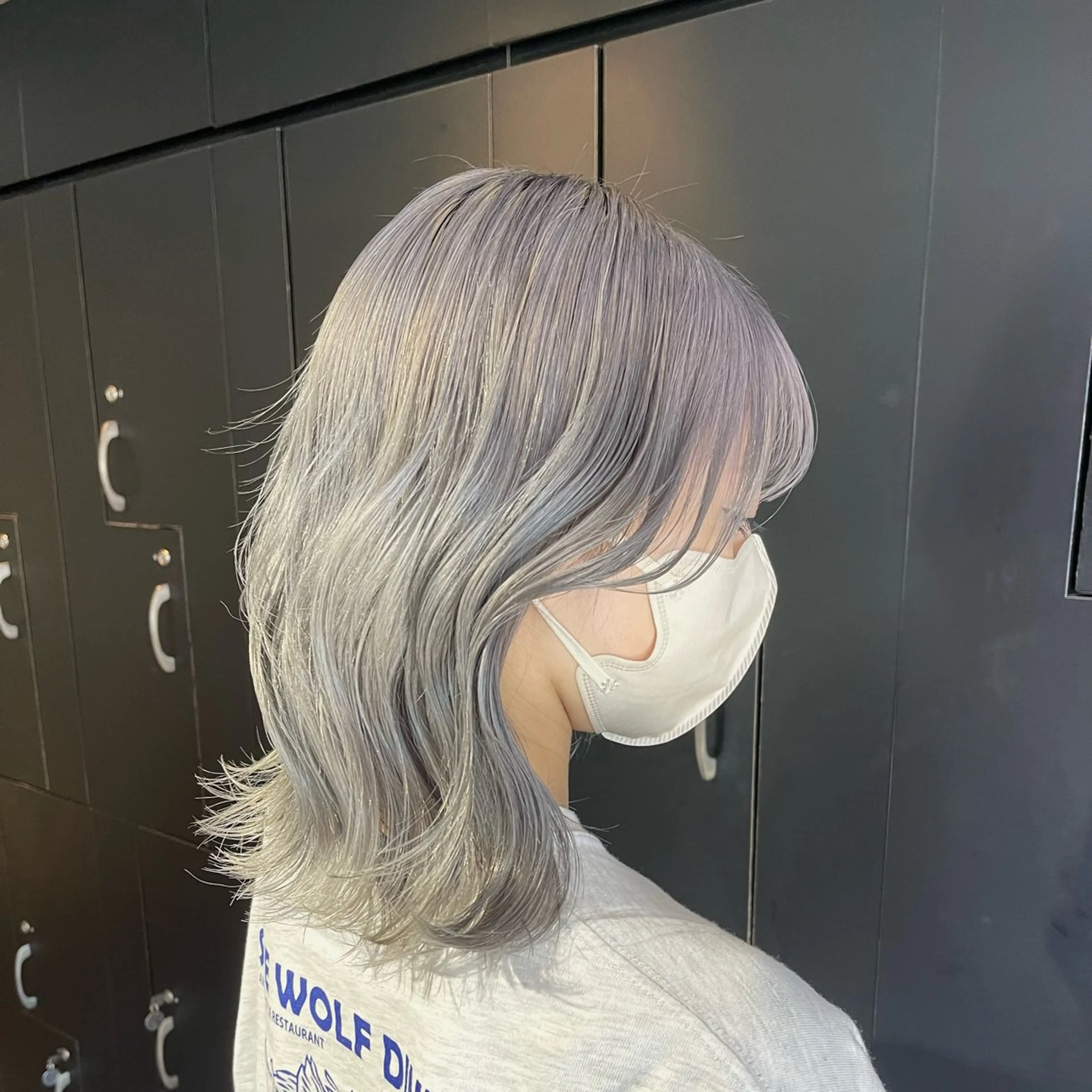 セミロング ヘアカラー ☪ ‎ハイトーン信者 ☪️yumeka✨️のヘアスタイル