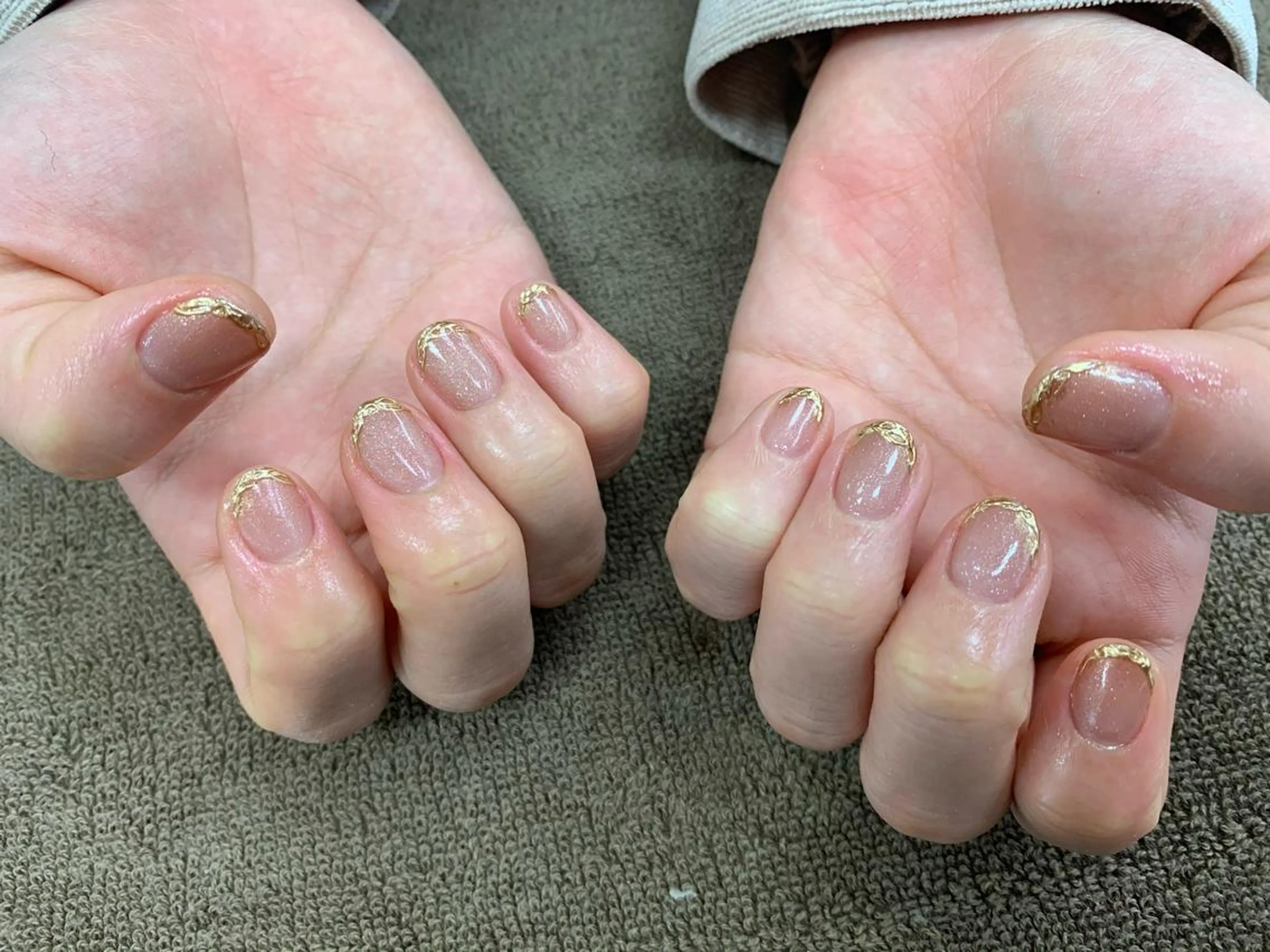 ネイル フレンチネイル ミラーネイル ニュアンスネイル Bianca KIKUTIHARAのネイルデザイン