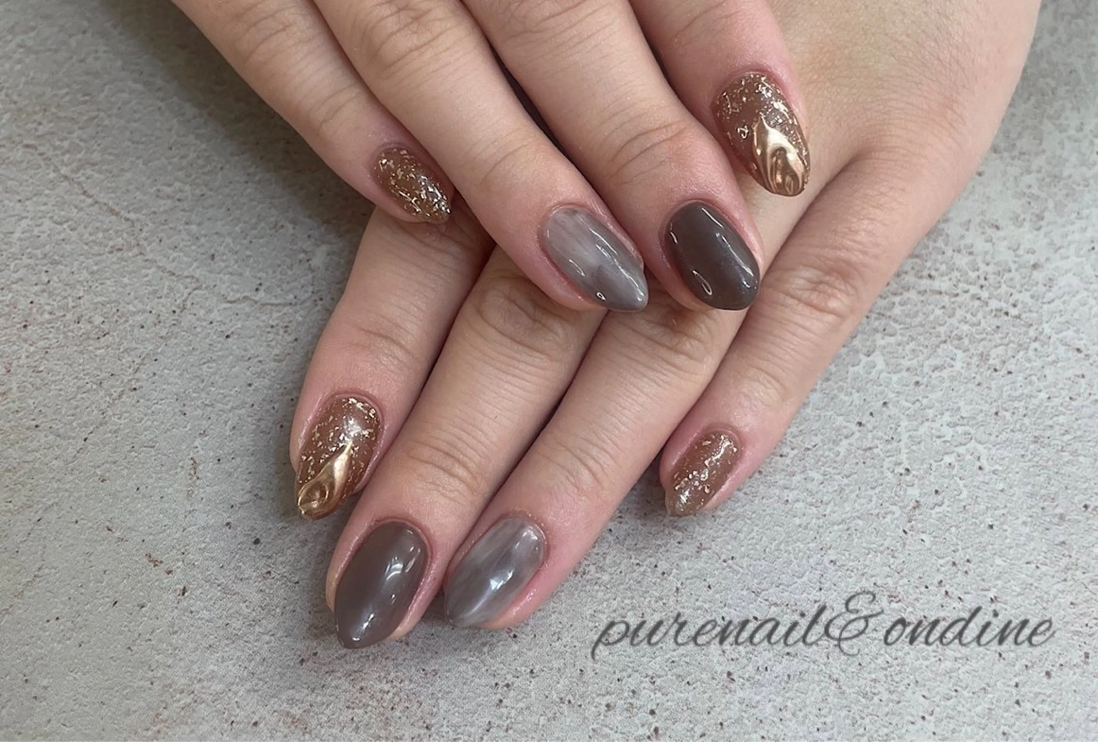 ネイル ニュアンスネイル ハンドネイル ピュアネイル pureのネイルデザイン