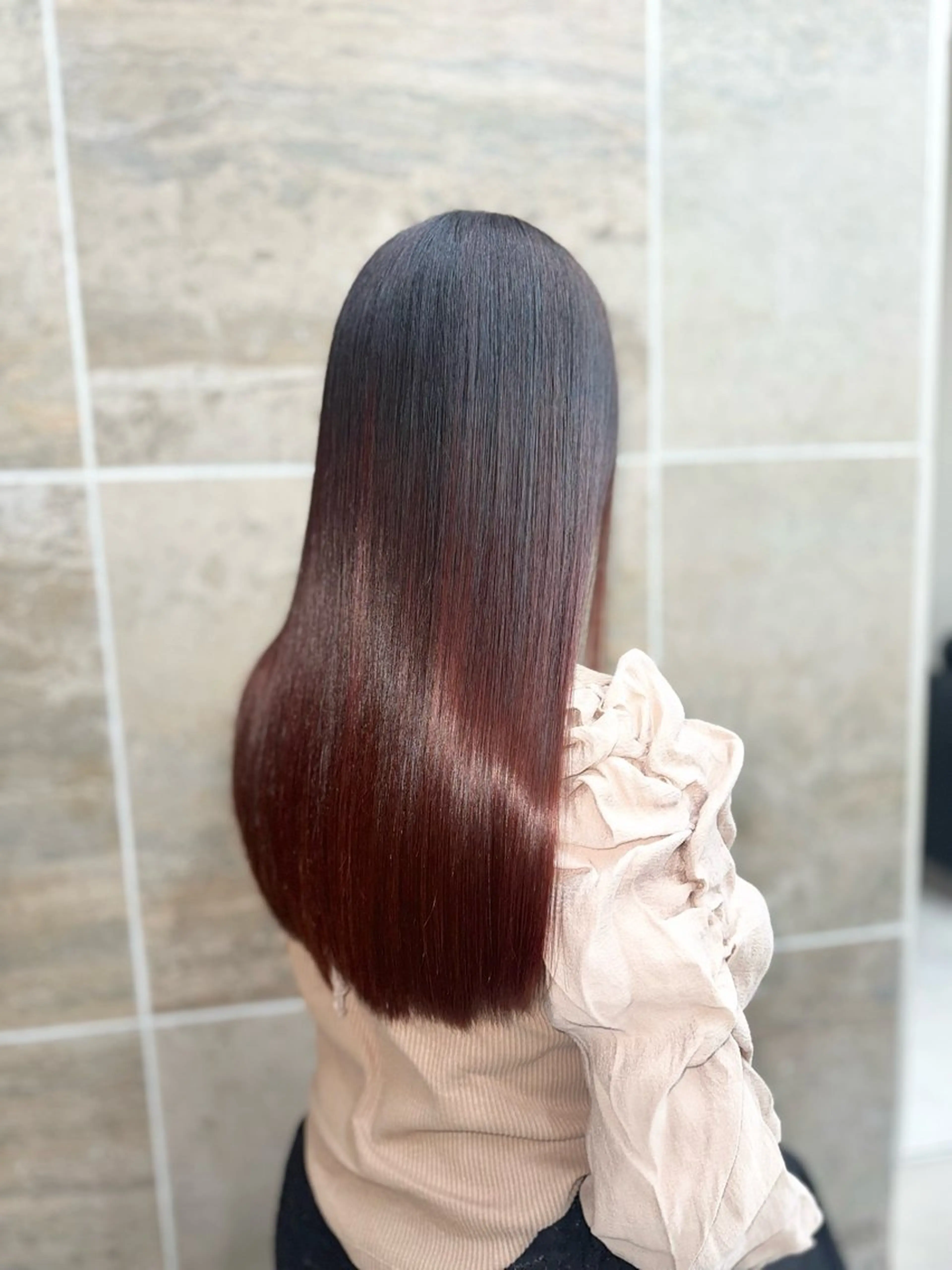ロング カラー パーマ カット ヘアカラー トリートメント 【髪質改善特化】 tamのヘアスタイル
