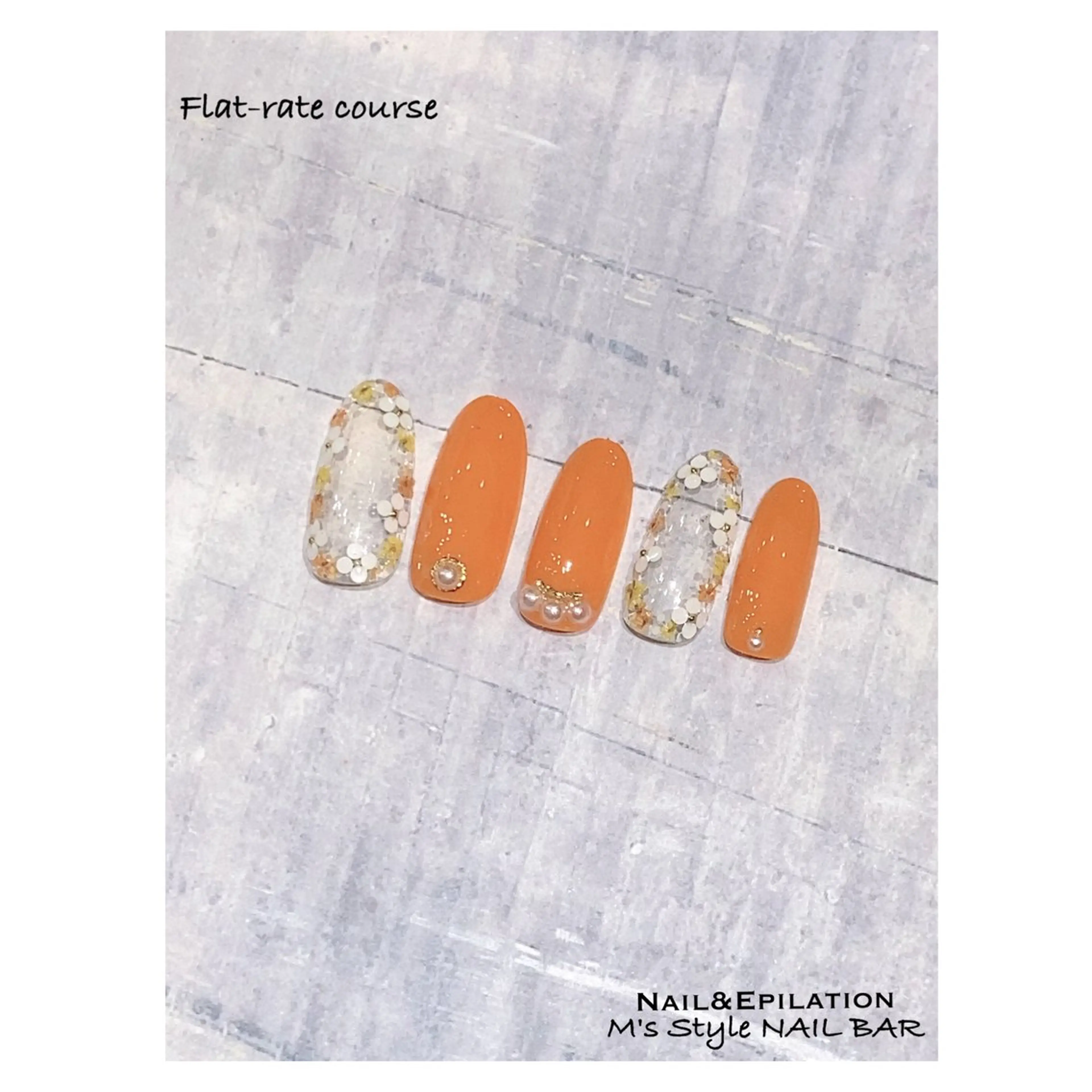 ネイル 成人式 フラワーネイル フットネイル フレンチネイル ジェルネイル ハンドネイル M's Style NAIL BARのエステ・リラクイメージ