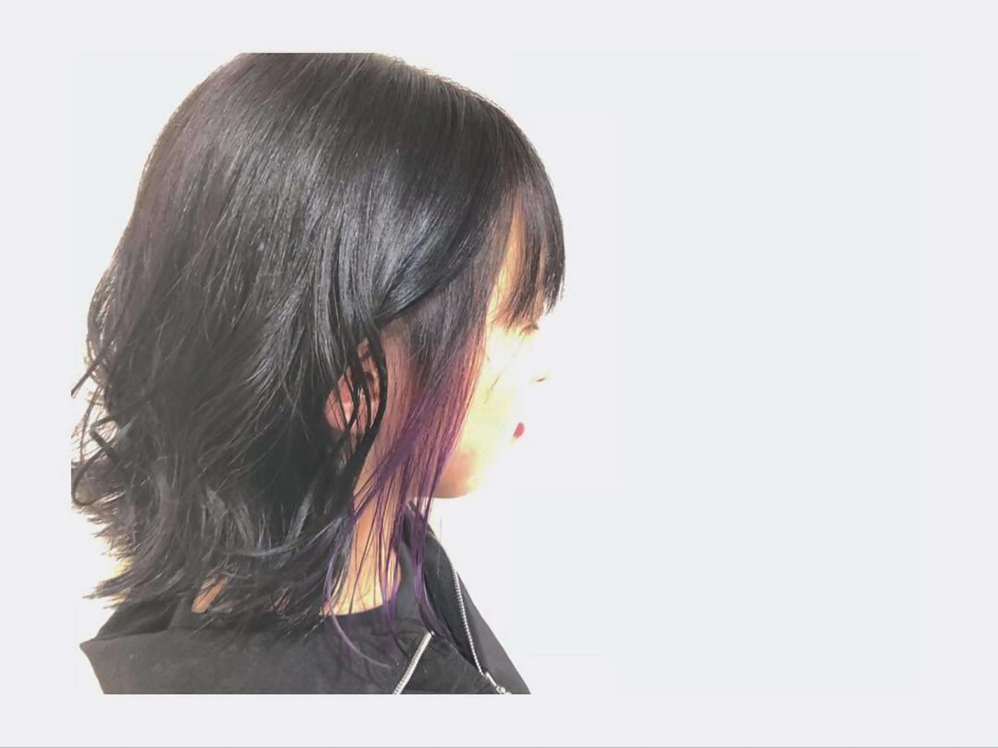 ミディアム カラー 外ハネヘア カット ヘアカラー トリートメント パ ルのヘアスタイル