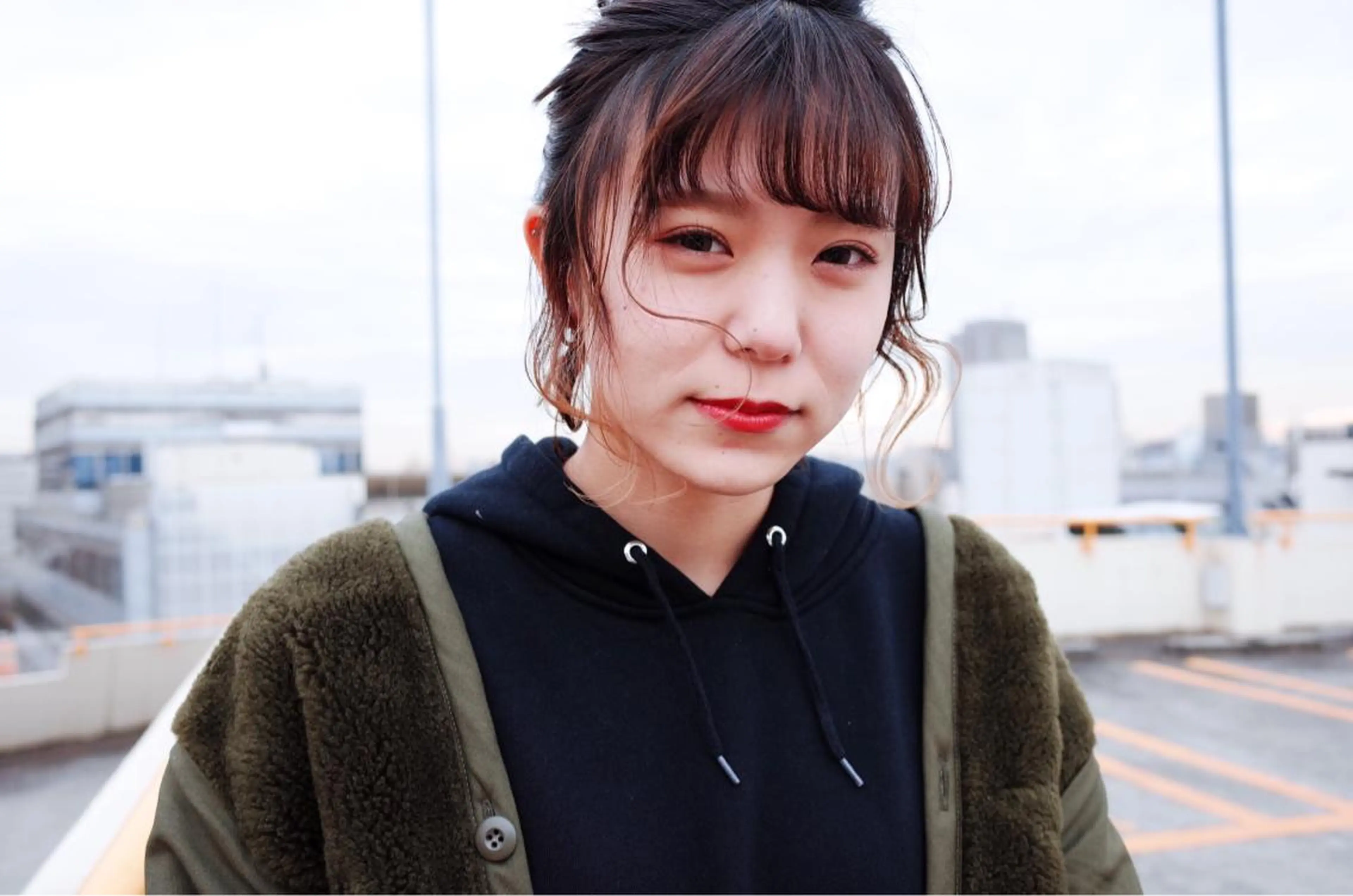 ミディアム カラー ヘアカラー ウルフ、ボブ美容師 今井のヘアスタイル