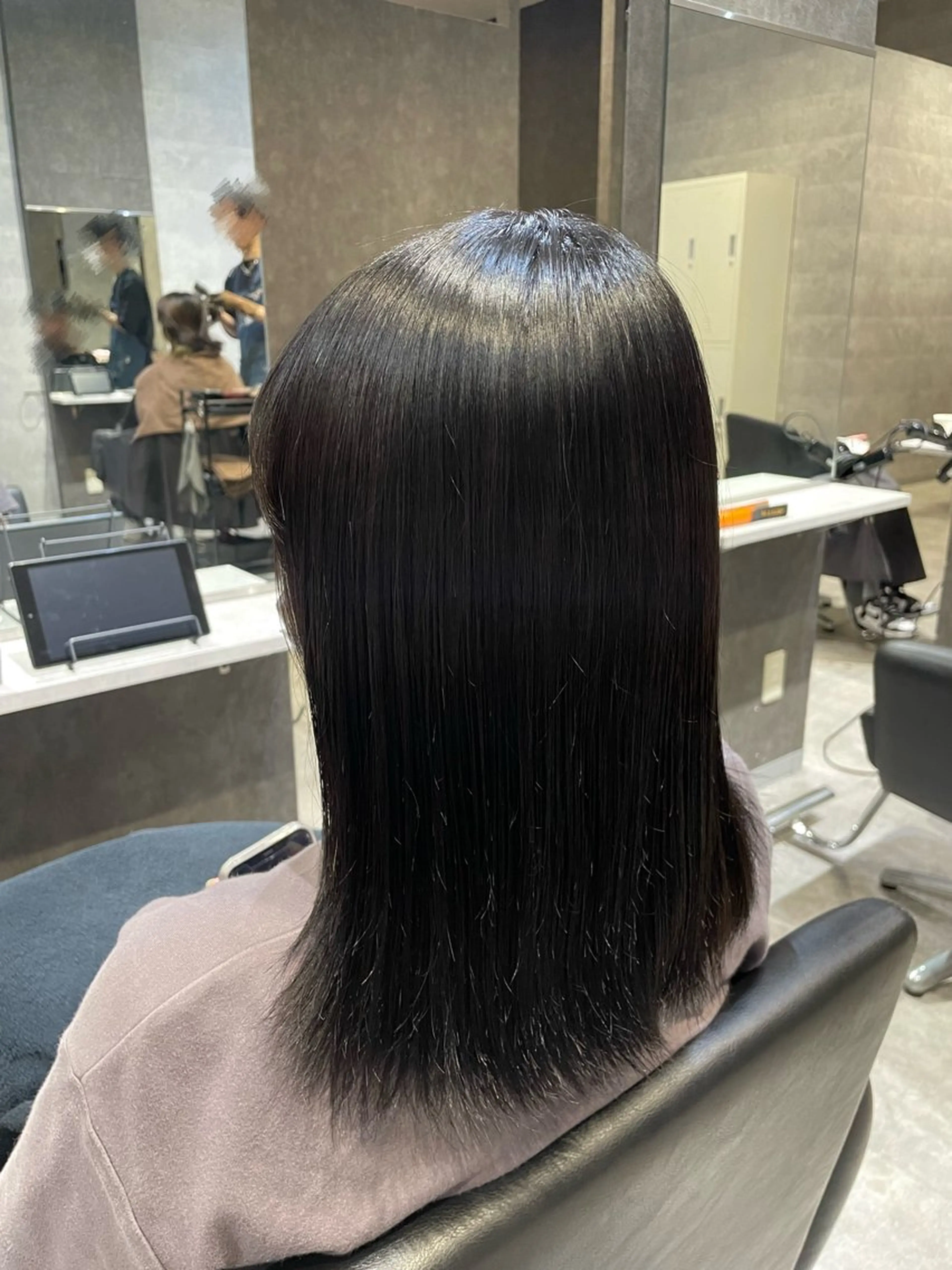 ミディアム カラー saho .のヘアスタイル