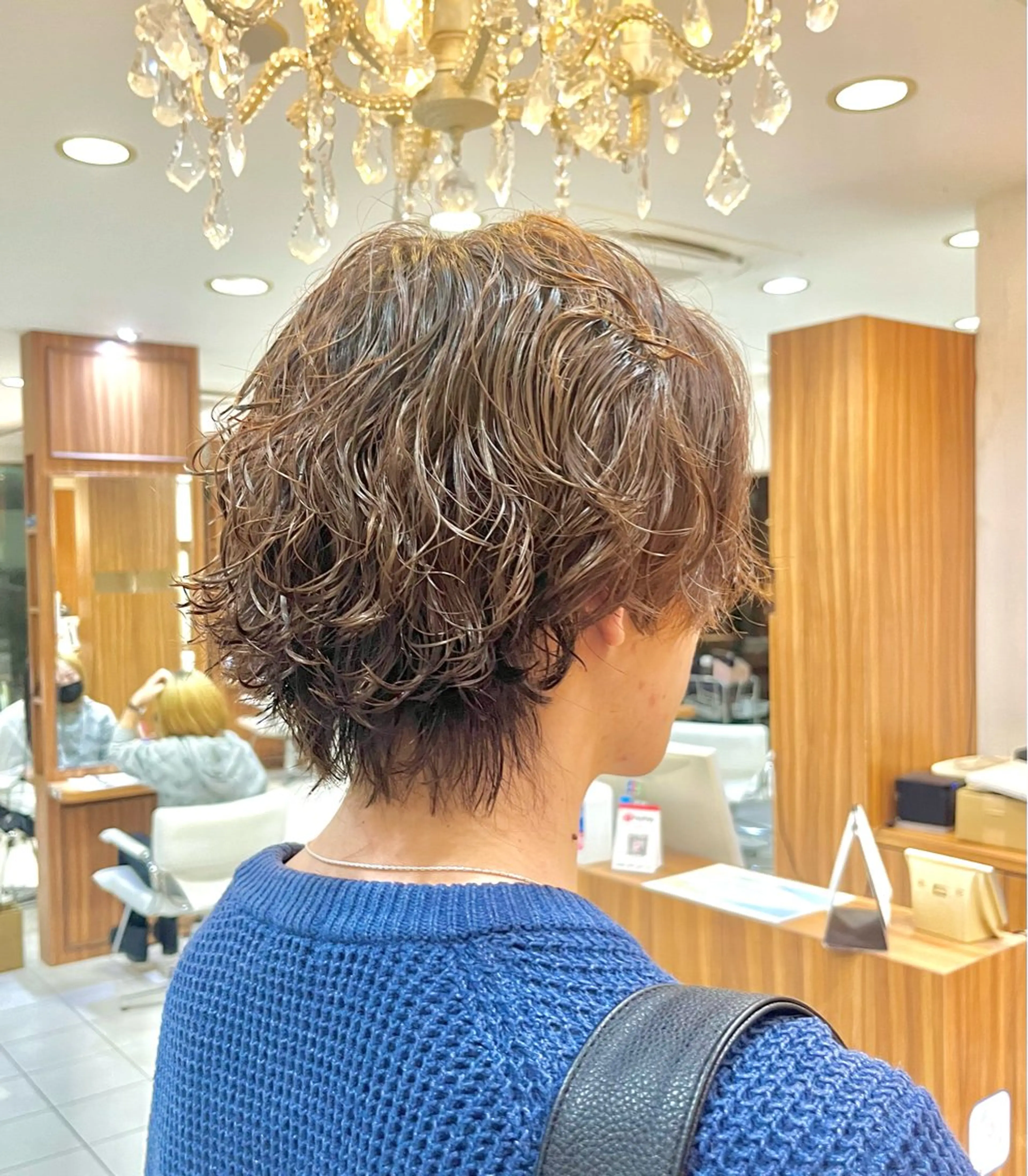 ミディアム カラー パーマ メンズ カット パーマ パーマ特化美容師 🔥Shinoのヘアスタイル