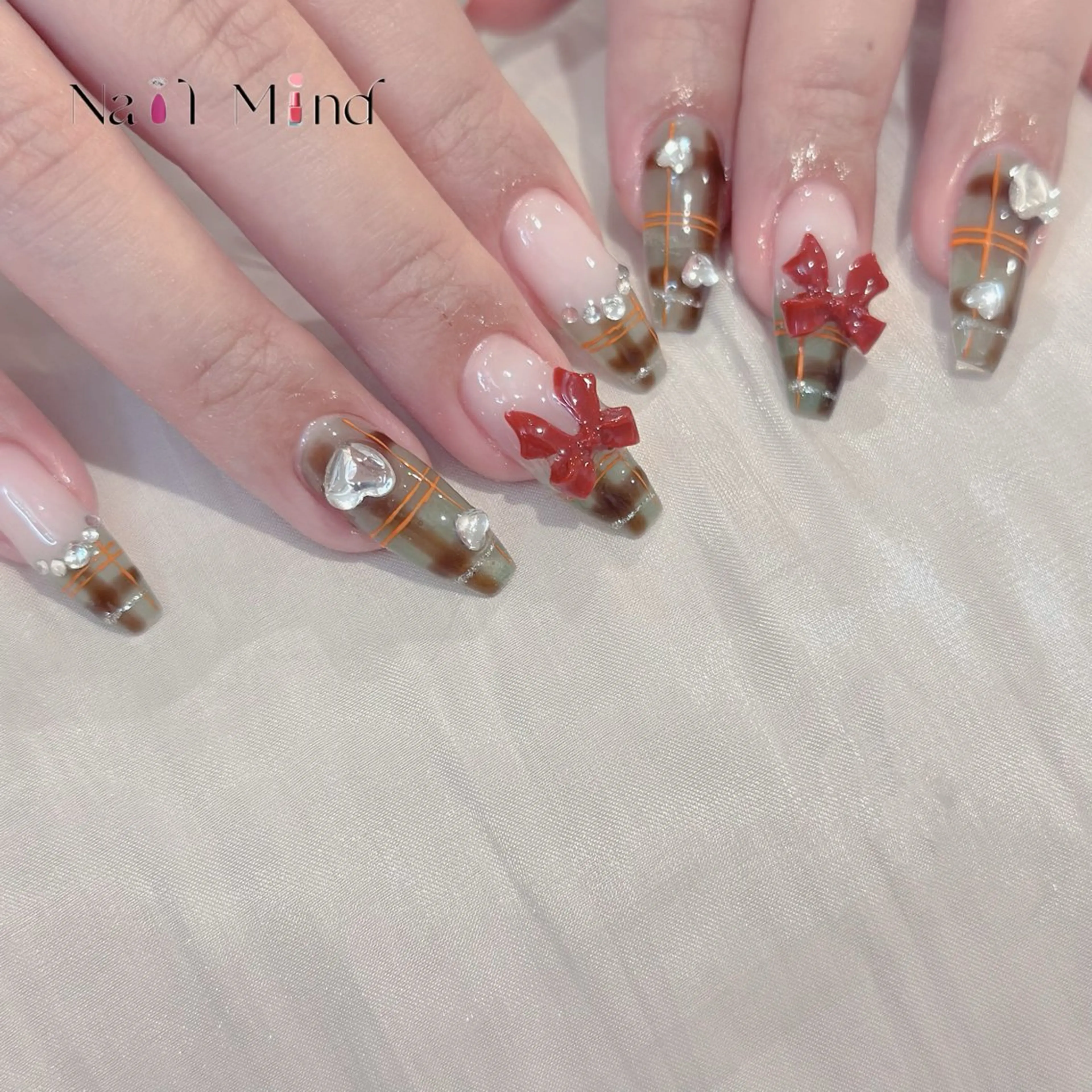 ネイル リボン ハンドネイル Nail Mind (NaONail）のネイルデザイン