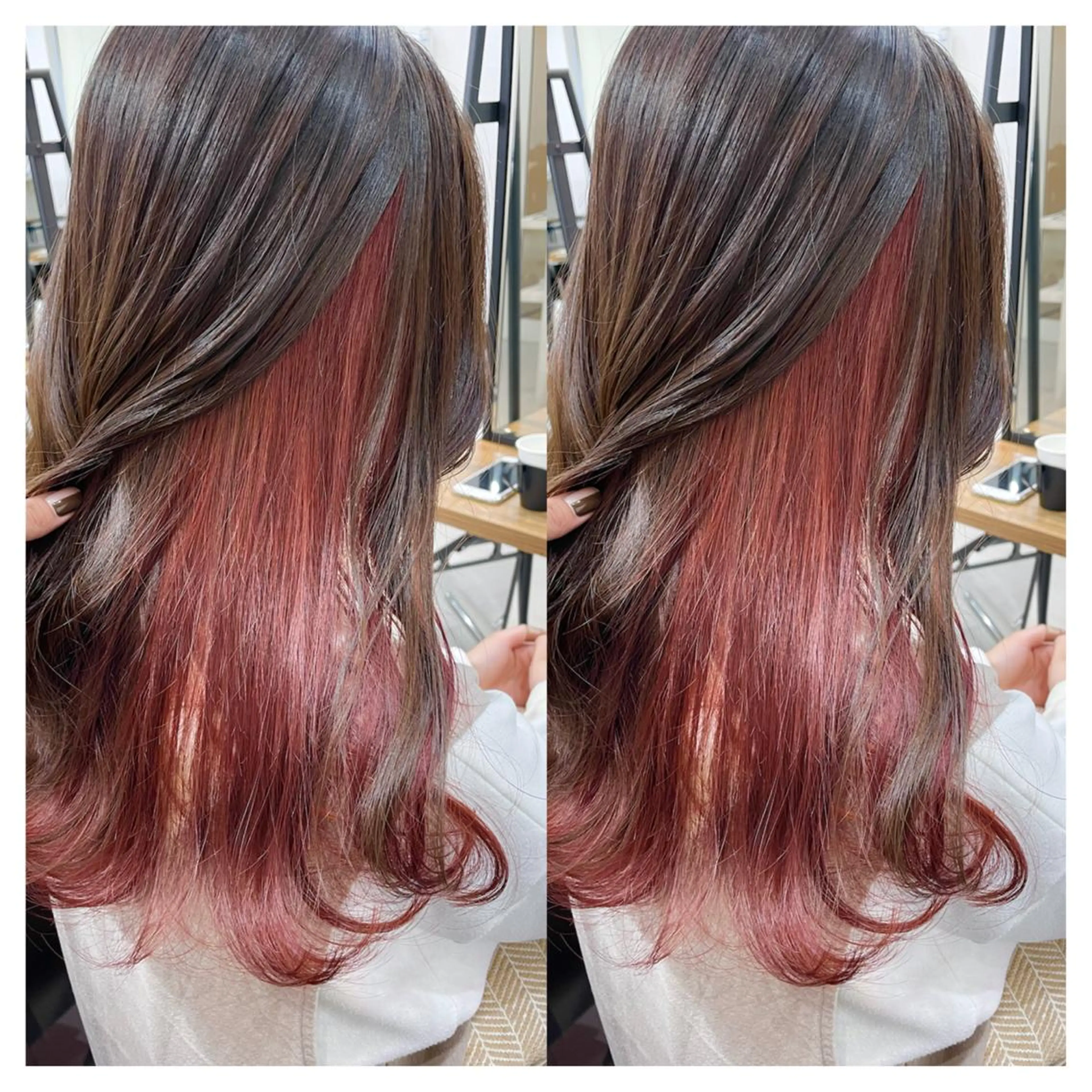 ロング カラー カット ヘアカラー トリートメント 村山 茉衣のヘアスタイル