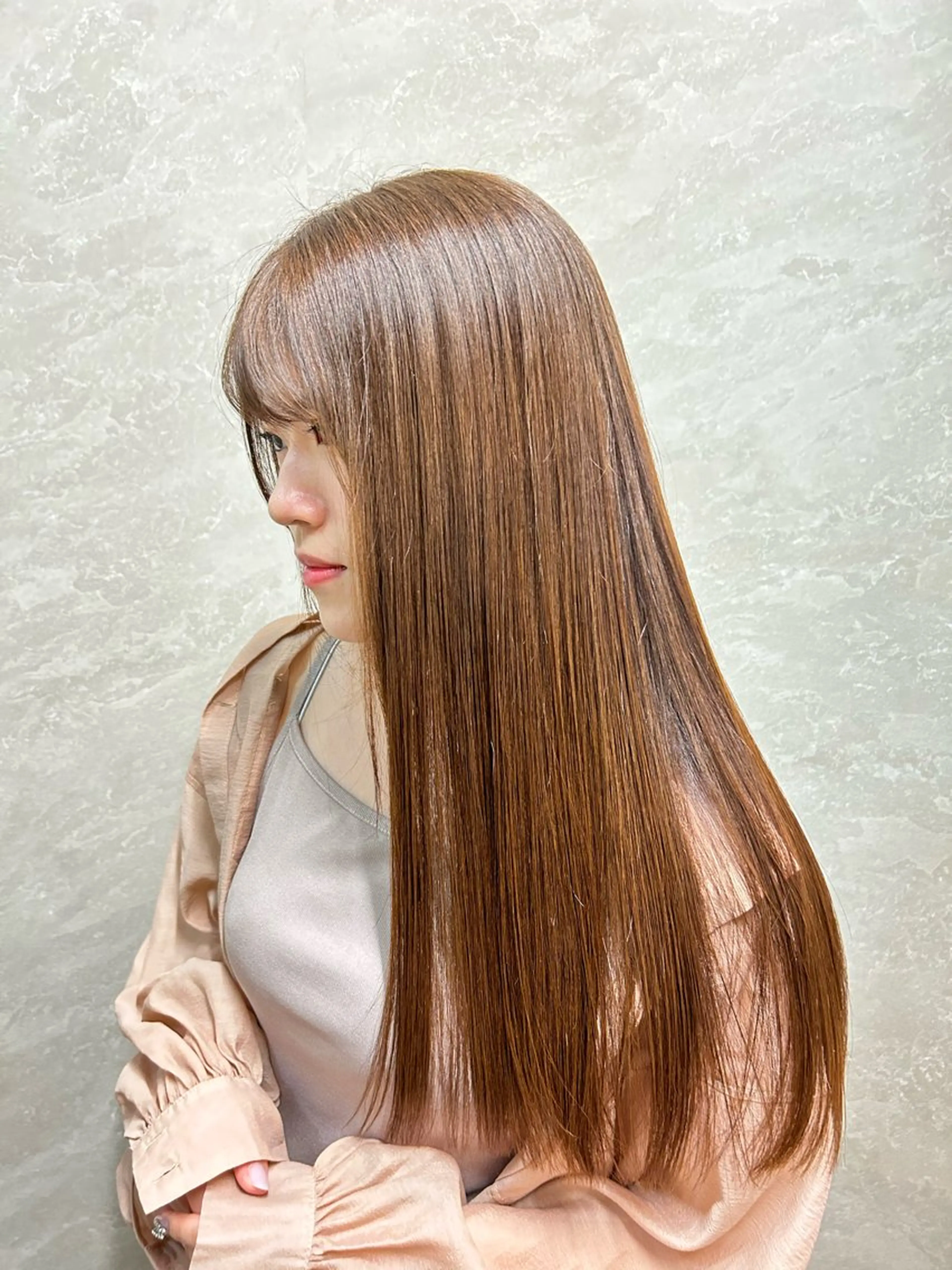 ロング 髪質改善 縮毛矯正 ally新百合ヶ丘 フジムラユウスケのヘアスタイル