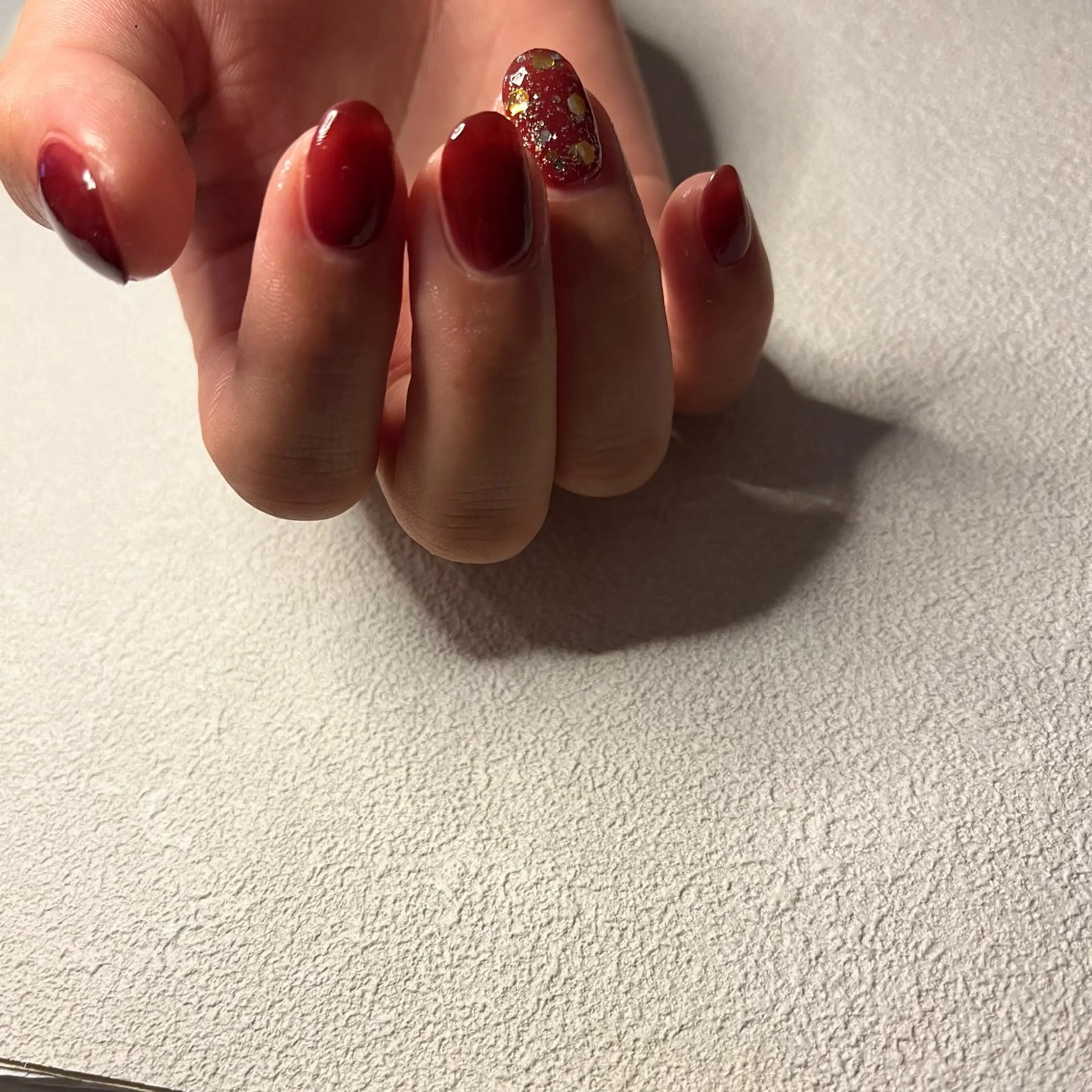 ネイル ジェルネイル ワンカラーネイル パラジェル ハンドネイル nail slow.のネイルデザイン