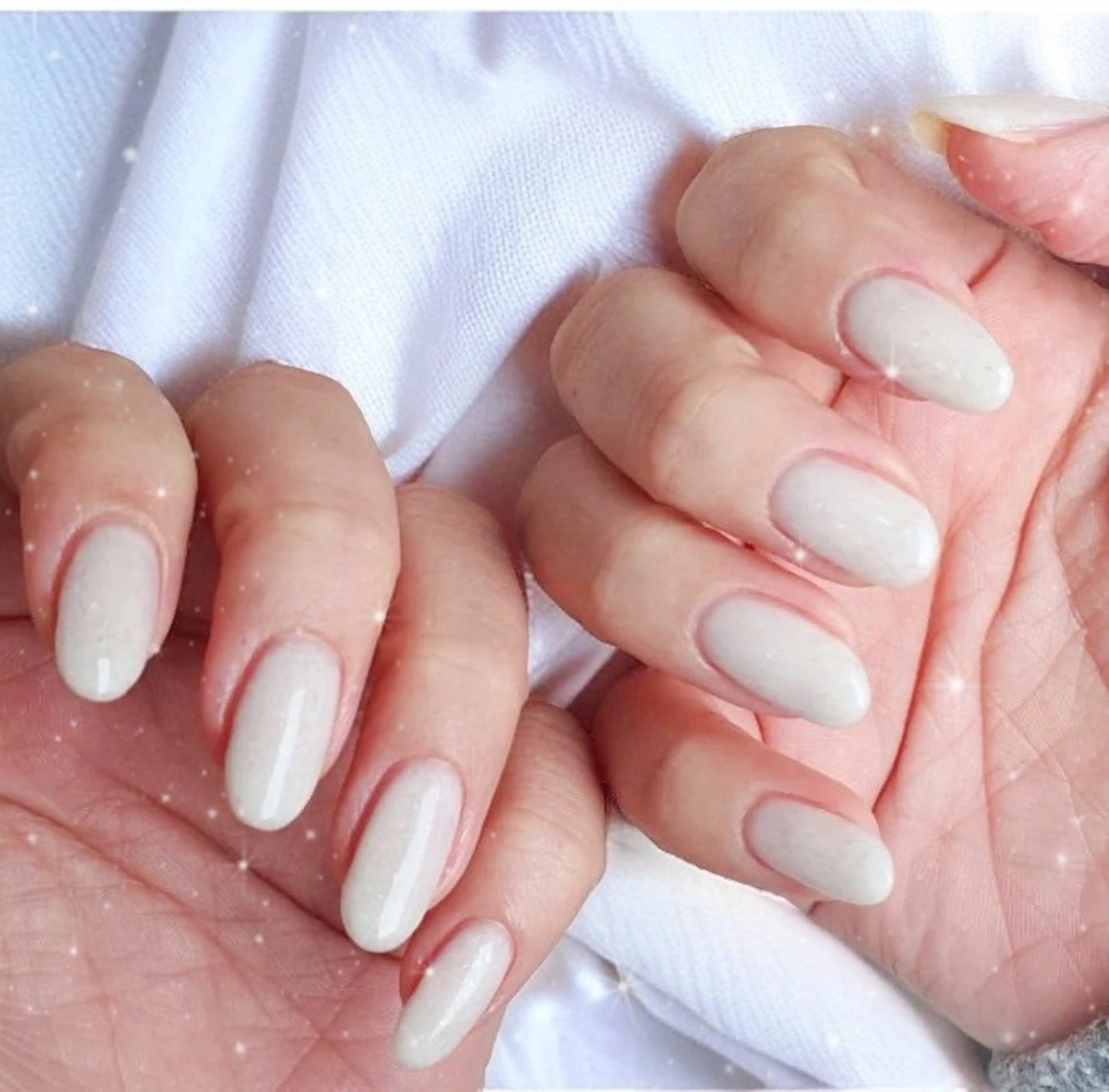 ネイル ホワイト ハンドネイル Bestnail所属・Best Nail Yu🎀🫧のネイルデザイン