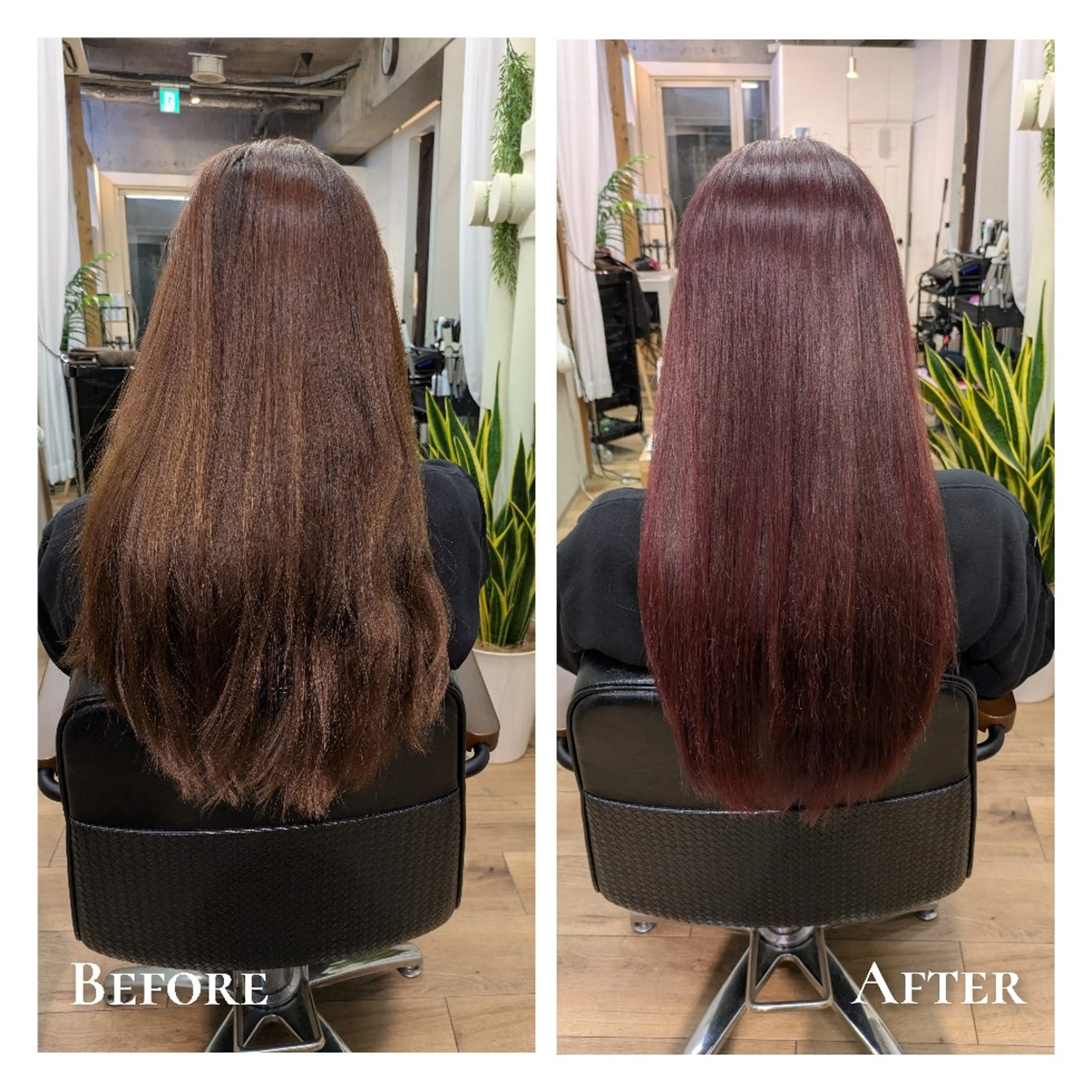 カラー ピンクカラー 縮毛矯正 ヘアカラー トリートメント Cafu hair Tachi所属・有馬 葵のヘアスタイル