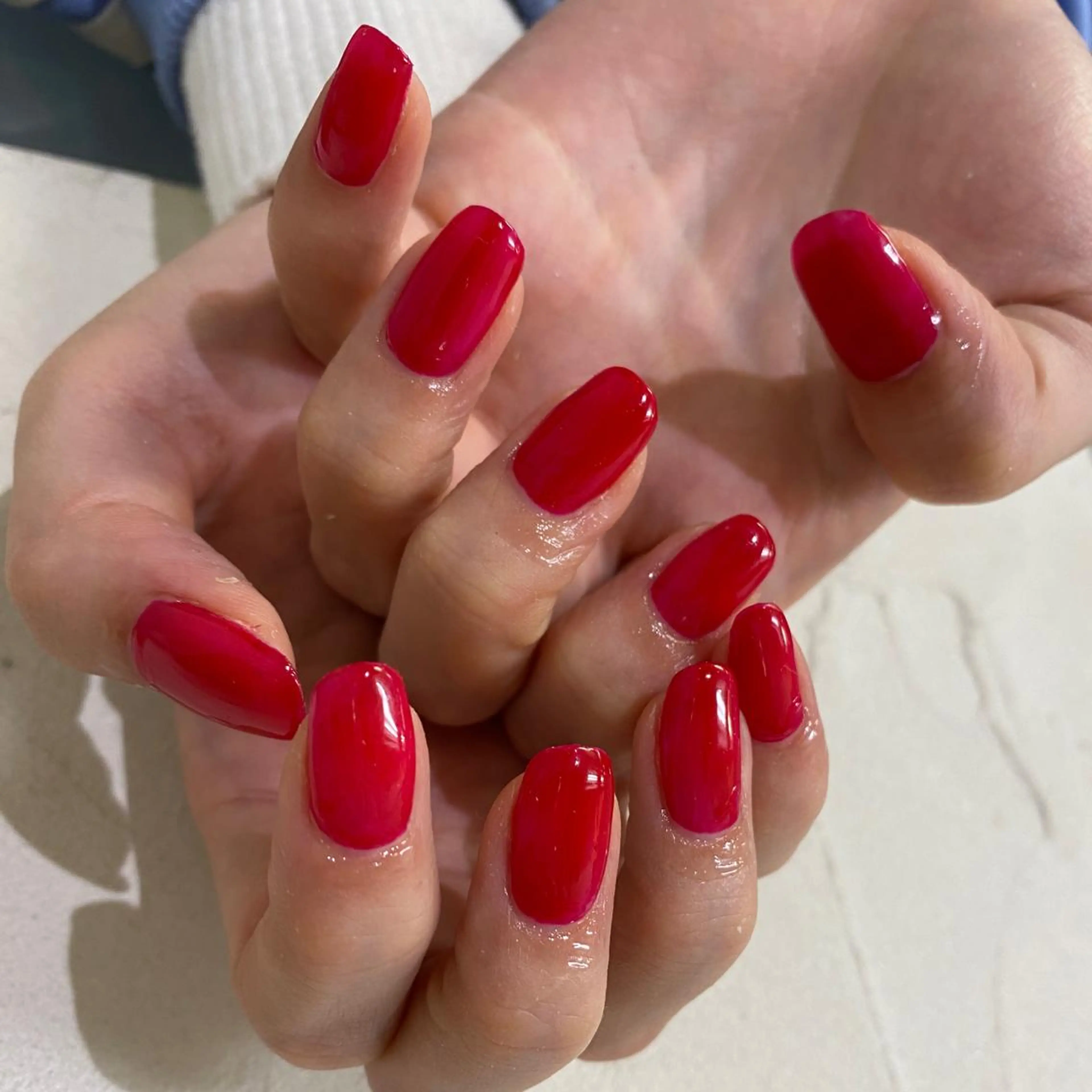 ネイル ワンカラーネイル Bianca🩶 TAMIYAのネイルデザイン