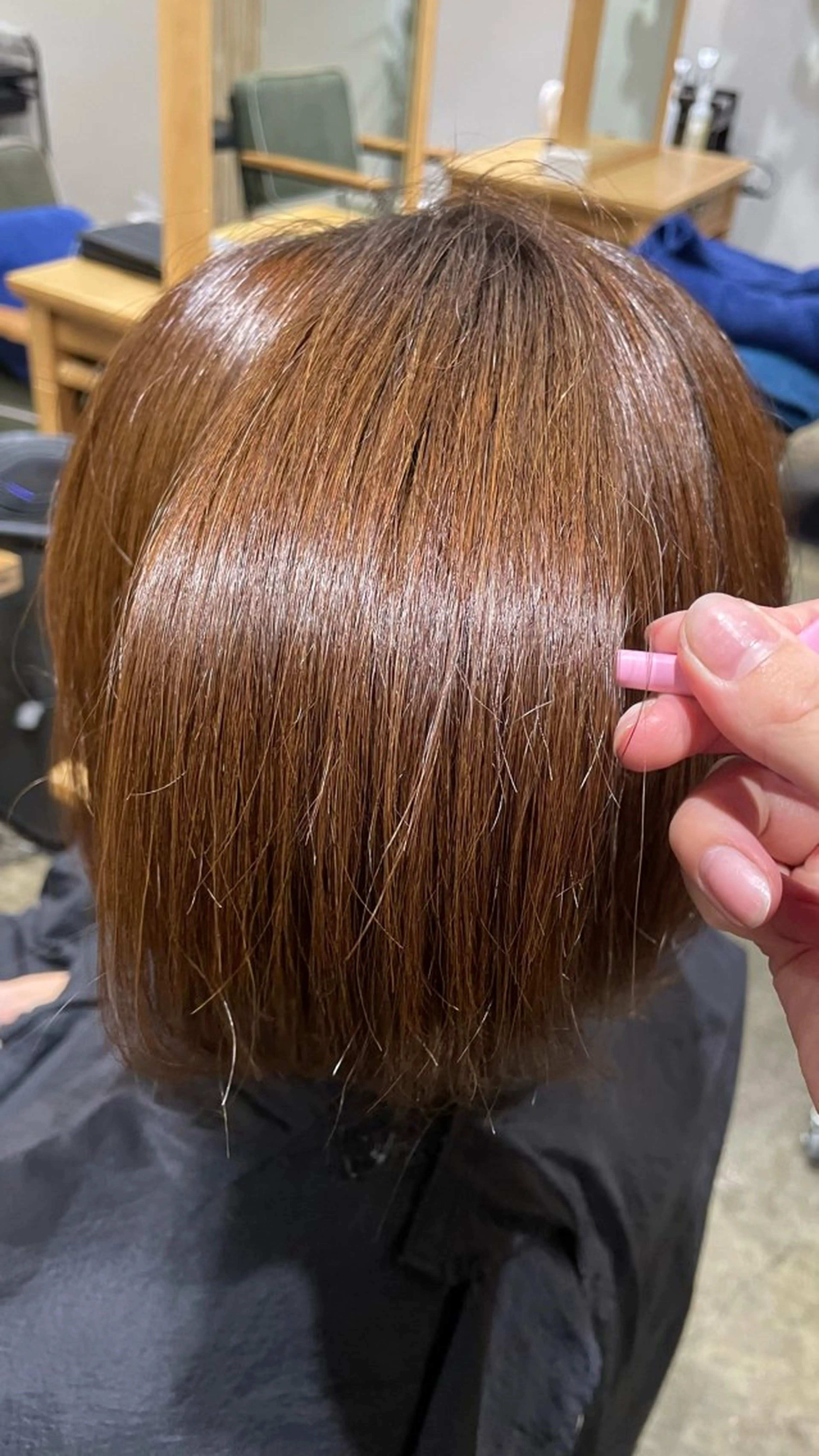 ショート ヘアカラー 🖤Keina🖤 大人上品カラー.*˚のヘアスタイル
