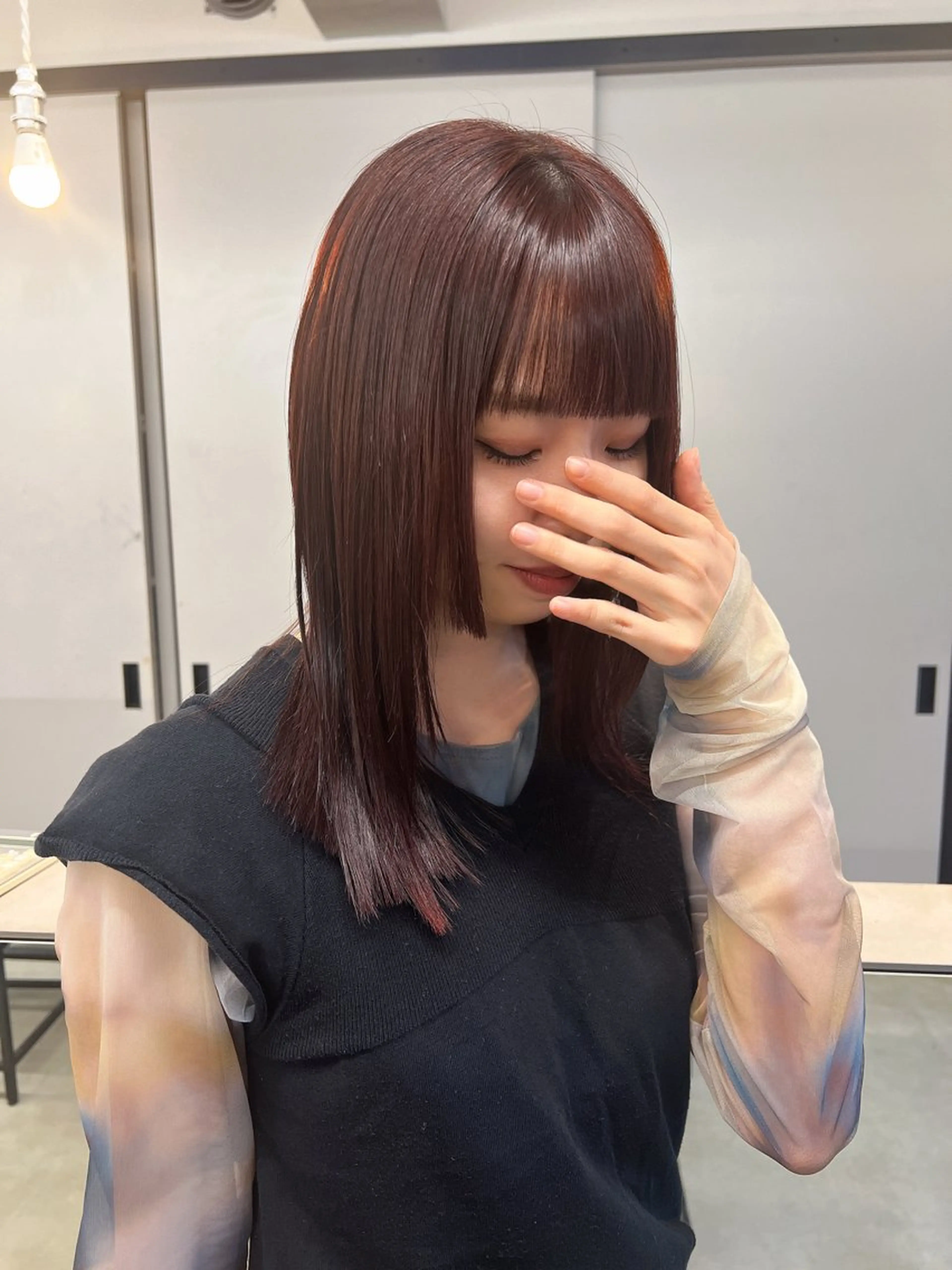 ミディアム カラー MODEK's 庄内 mikuのヘアスタイル