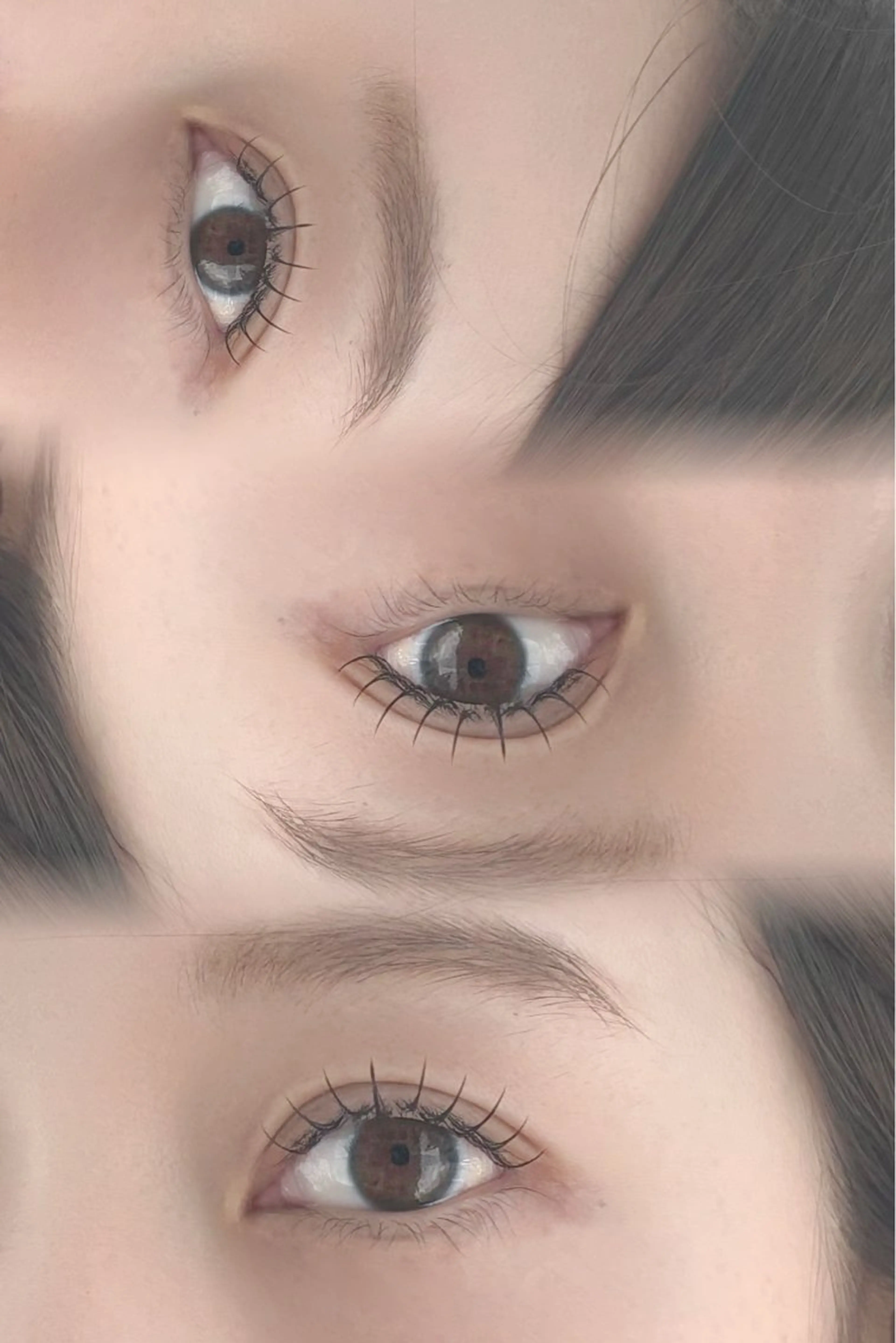 フラットラッシュ エクステ100本の写真