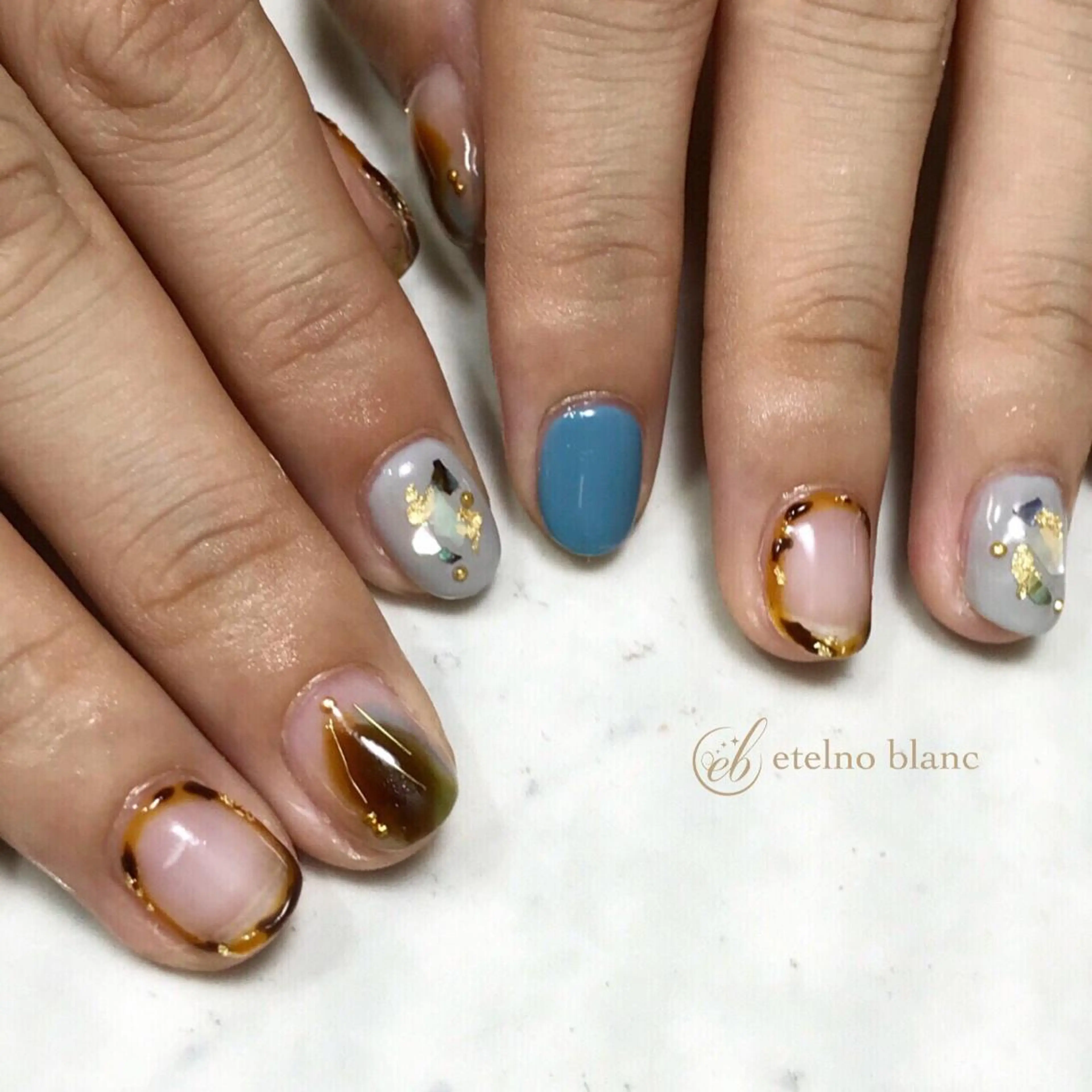 ネイル etelno blanc中目黒のネイルデザイン