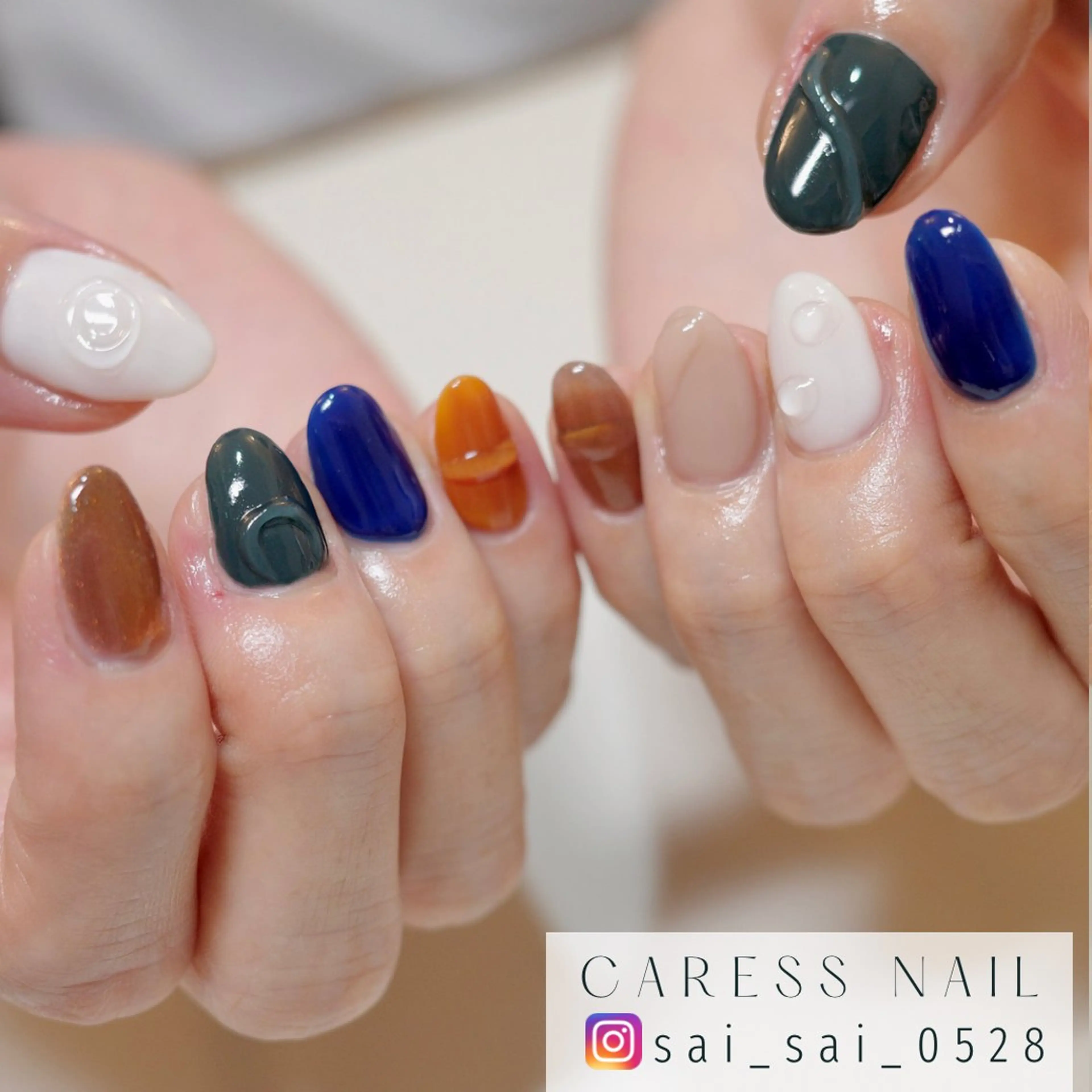 ネイル caress  nail カレスネイル　代々木上原所属・カレスネイル さいのネイルデザイン