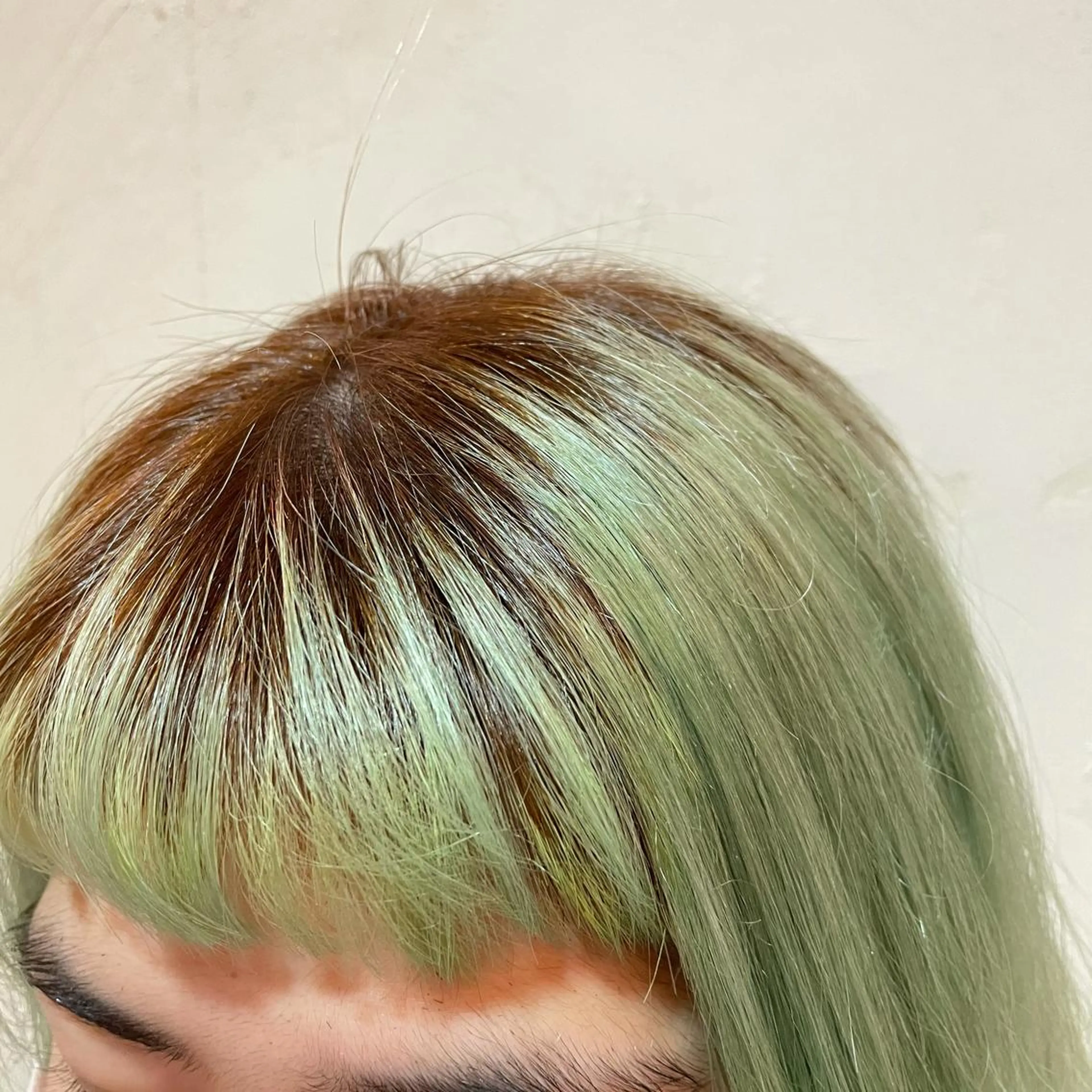 ミディアム カラー ミント ミントグリーン riff design labo所属・橋本 実奈美のヘアスタイル