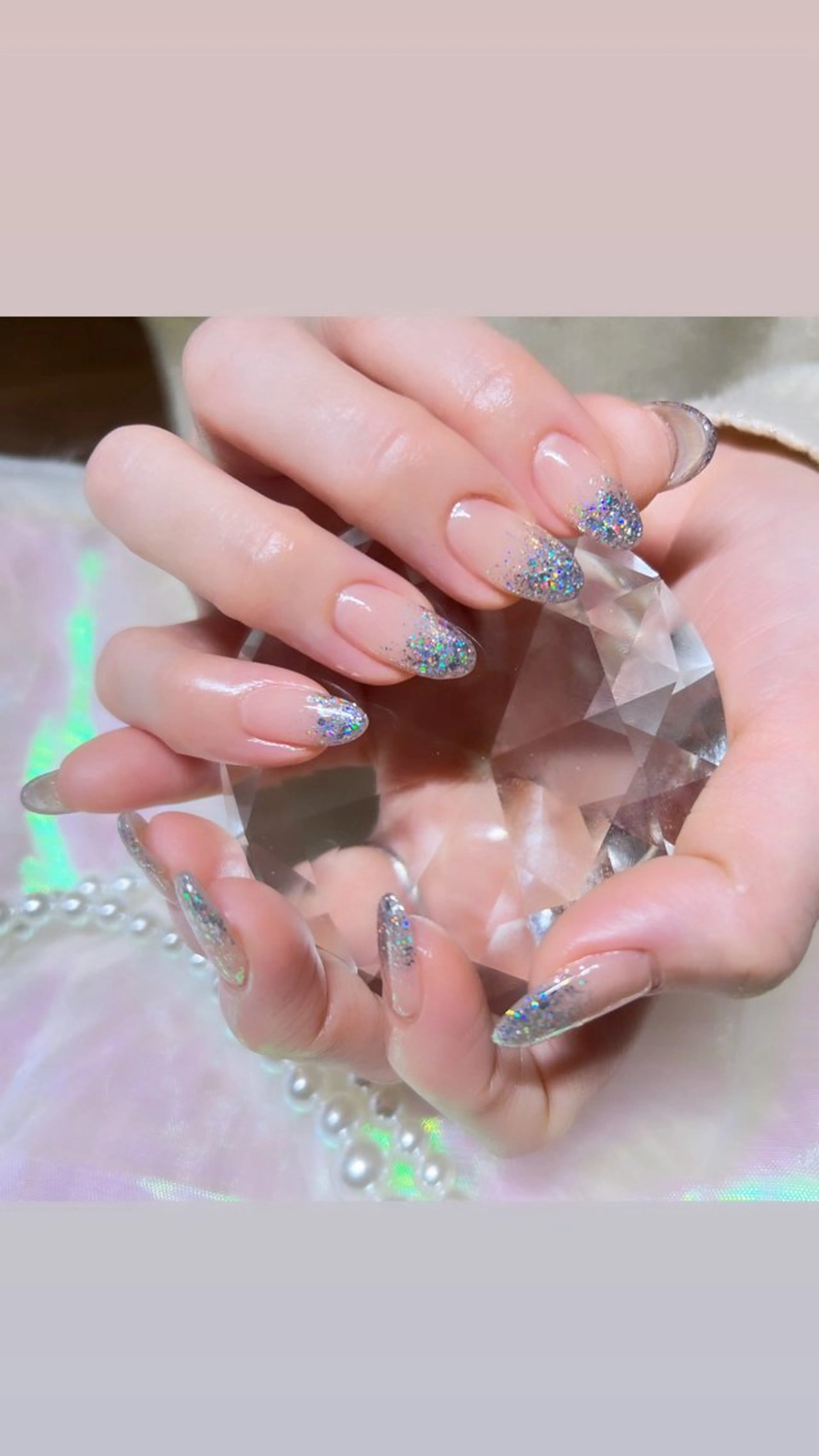 ネイル ラメ(グリッター) ラメグラデーション 88-nail. MAKIのネイルデザイン