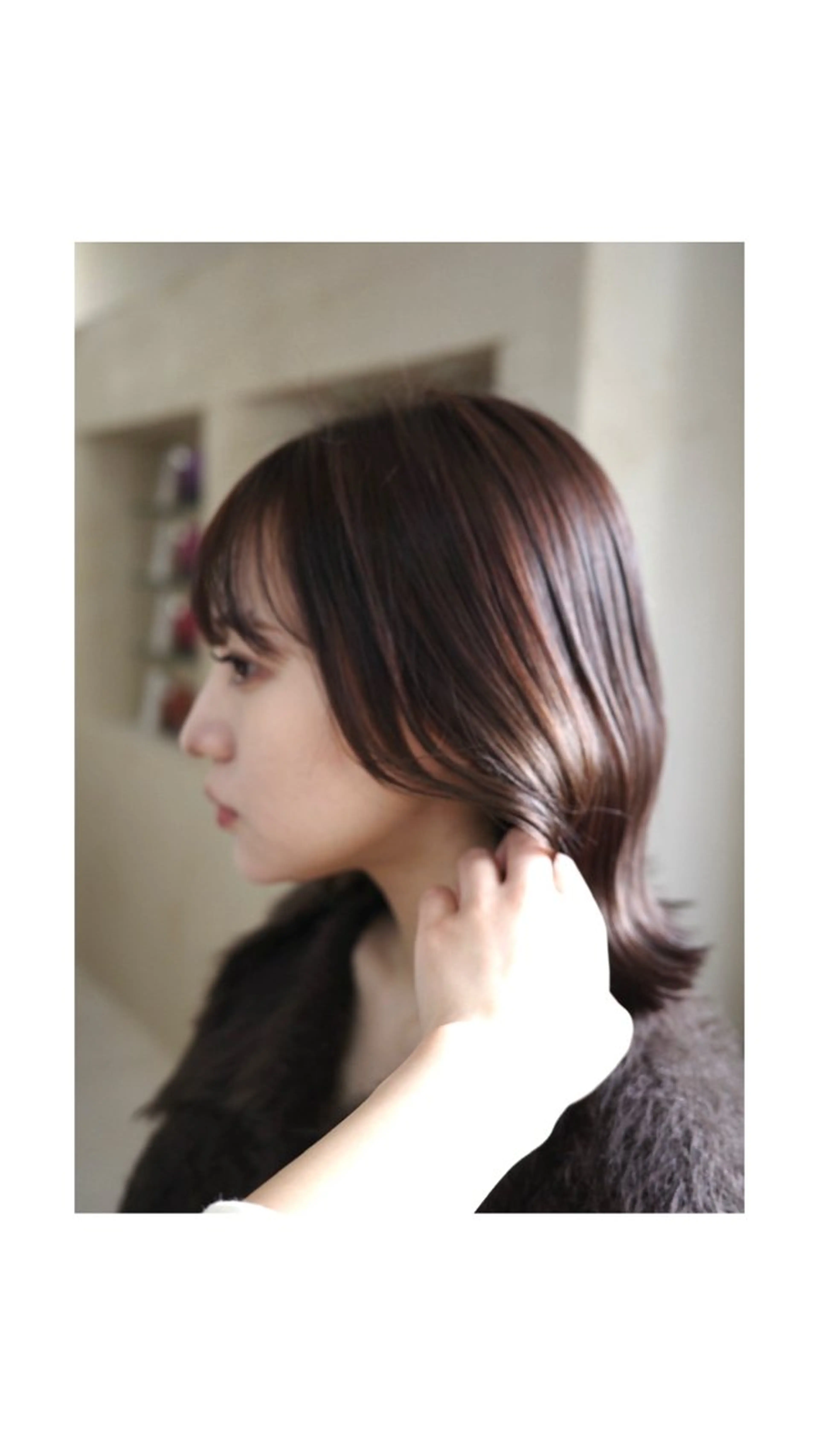 セミロング モトムラ アミのヘアスタイル