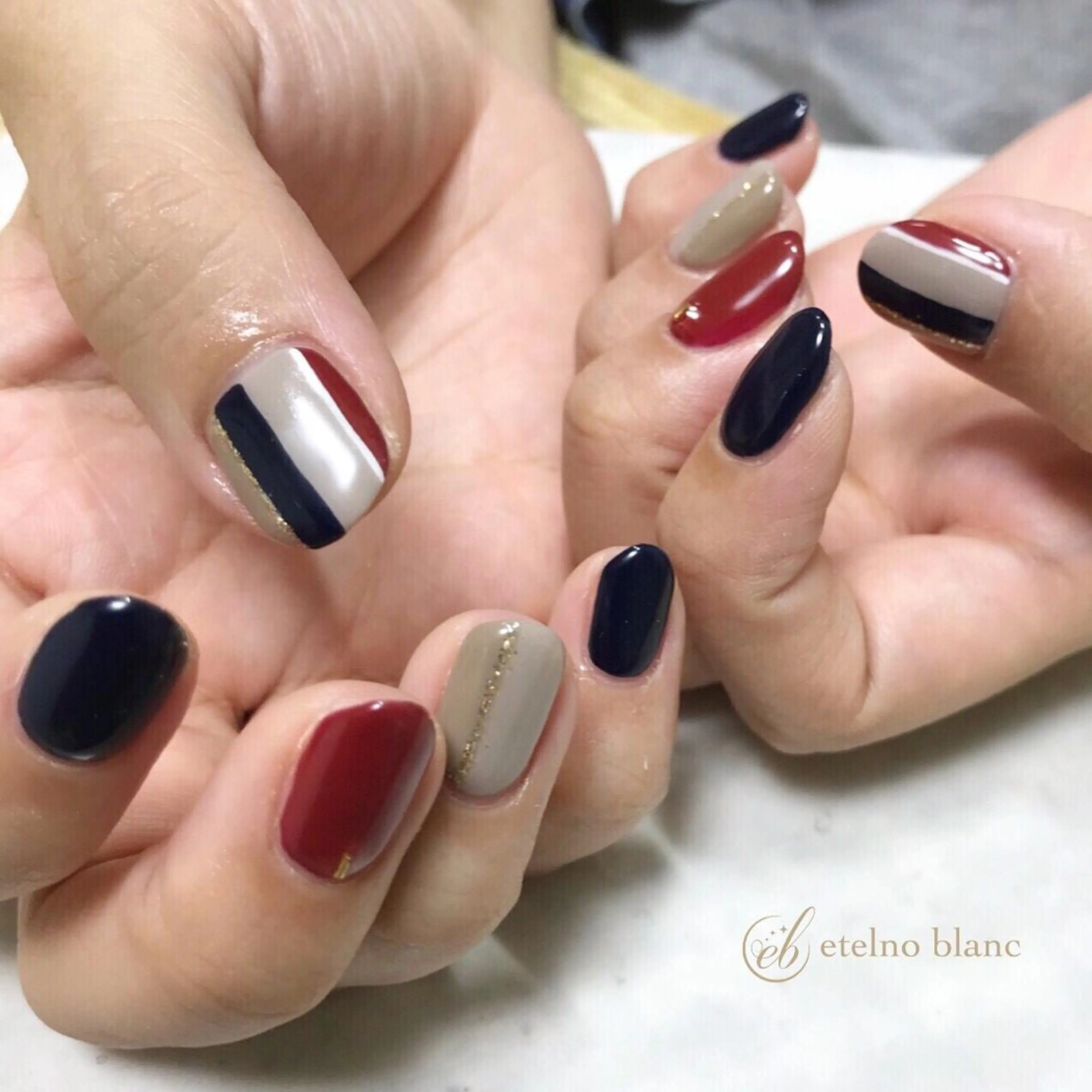 ネイル etelno blanc中目黒のネイルデザイン