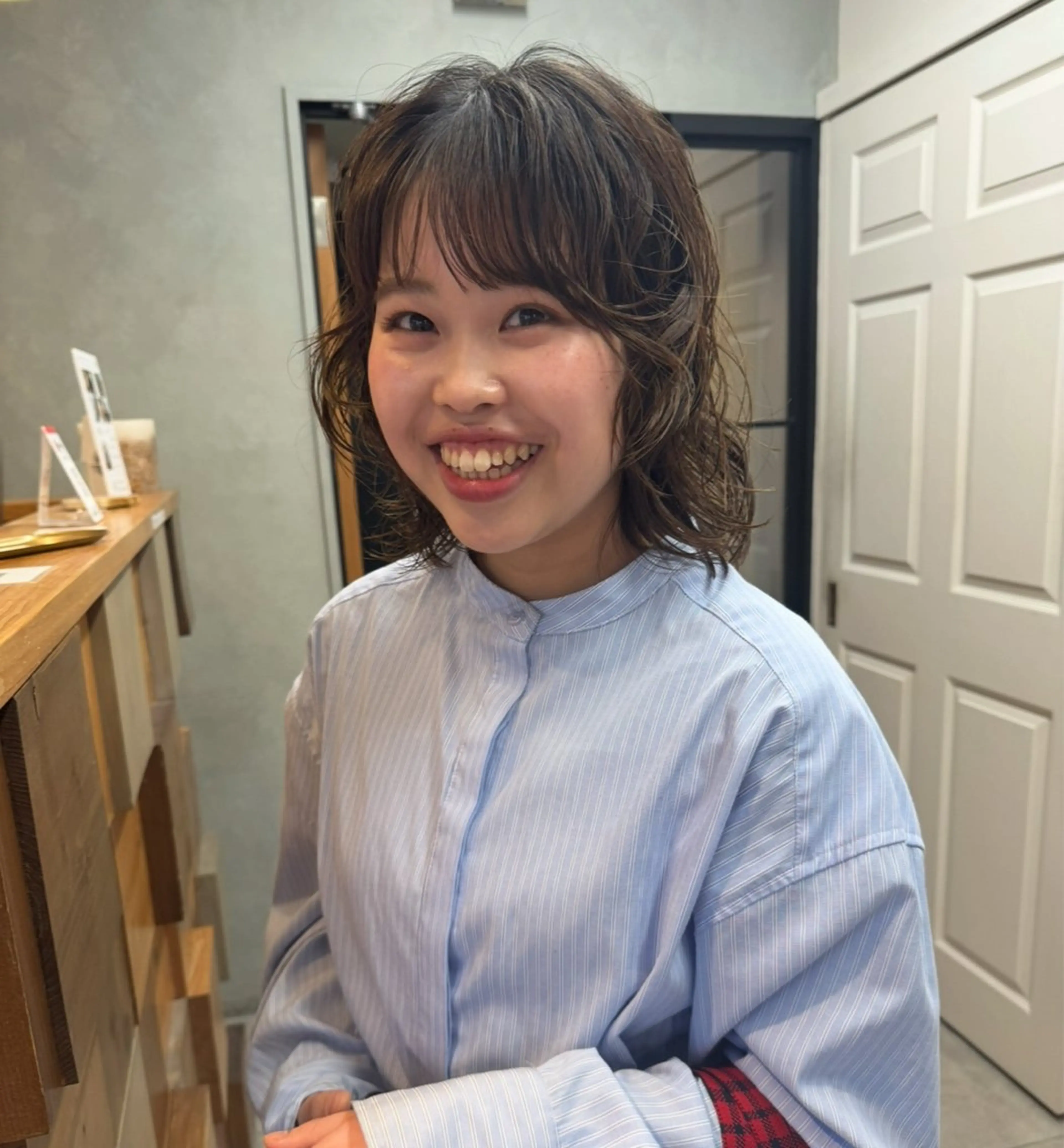 ショート パーマ ボブ レイヤーカット パーマ/髪質改善 暖色カラー🍇akoのヘアスタイル