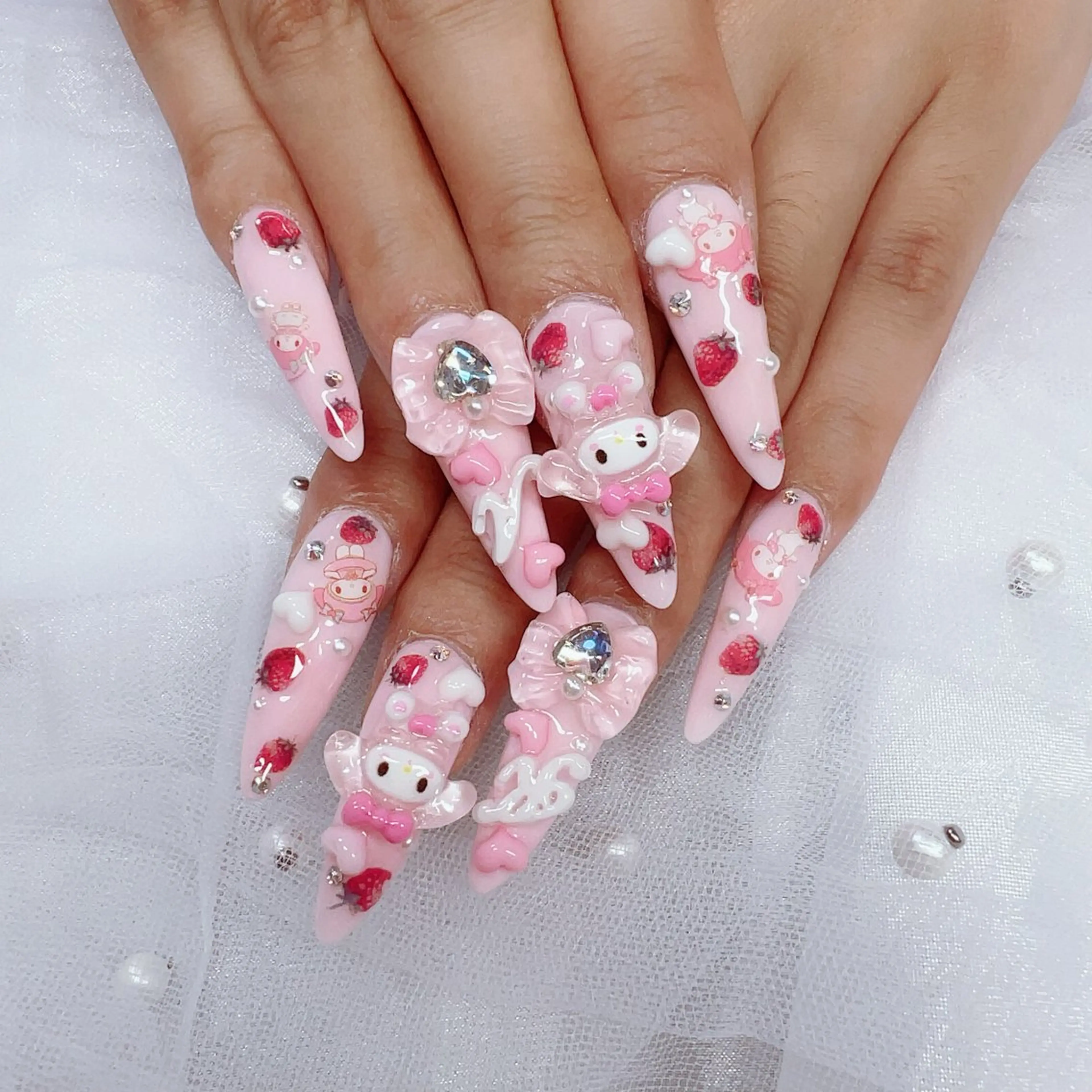 ネイル ロングネイル ハンドネイル Majesticrose_nail所属・Majestic nailのネイルデザイン
