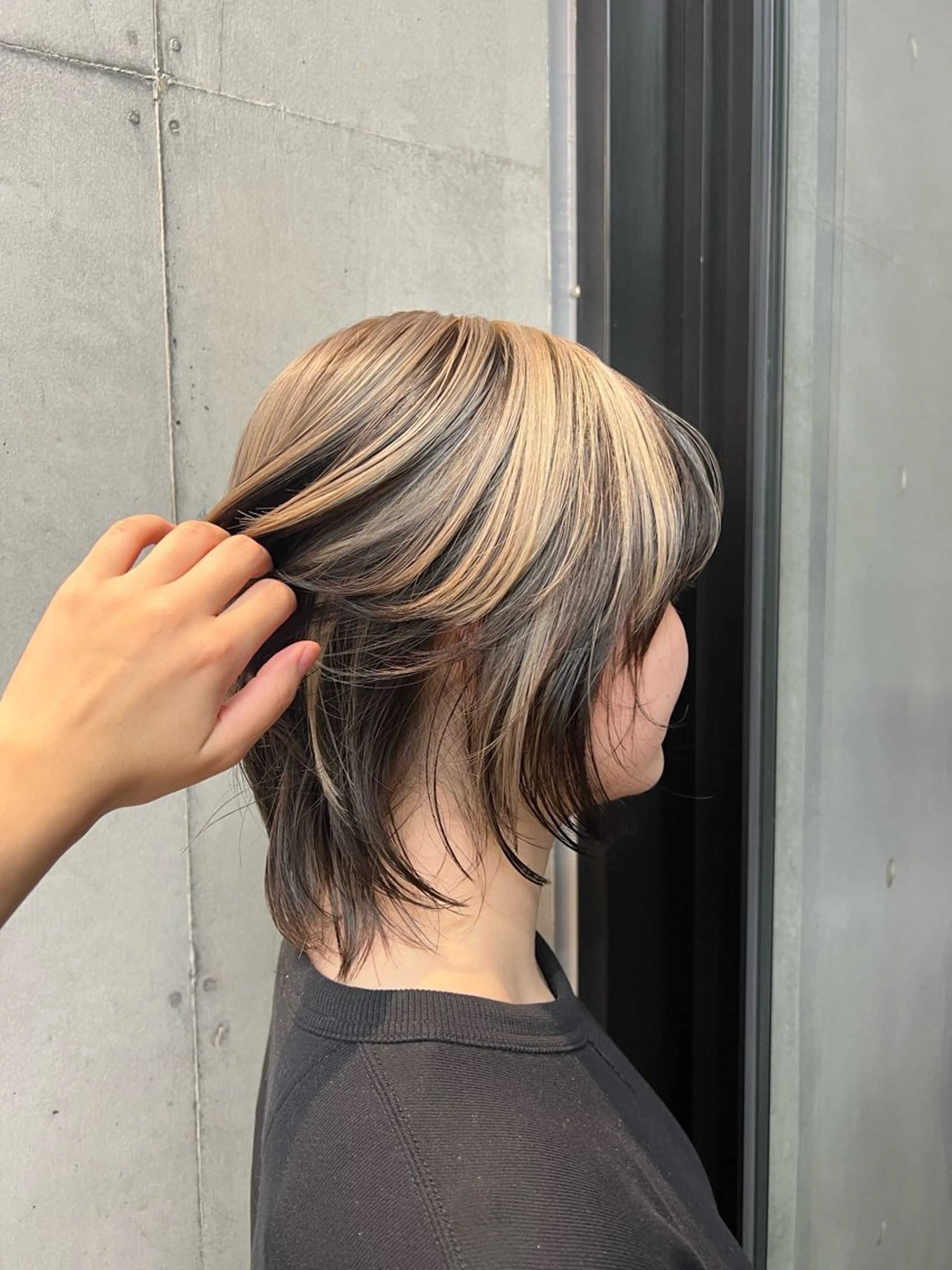 ミディアム カコ/レイヤーカット ヘアアレンジのヘアスタイル