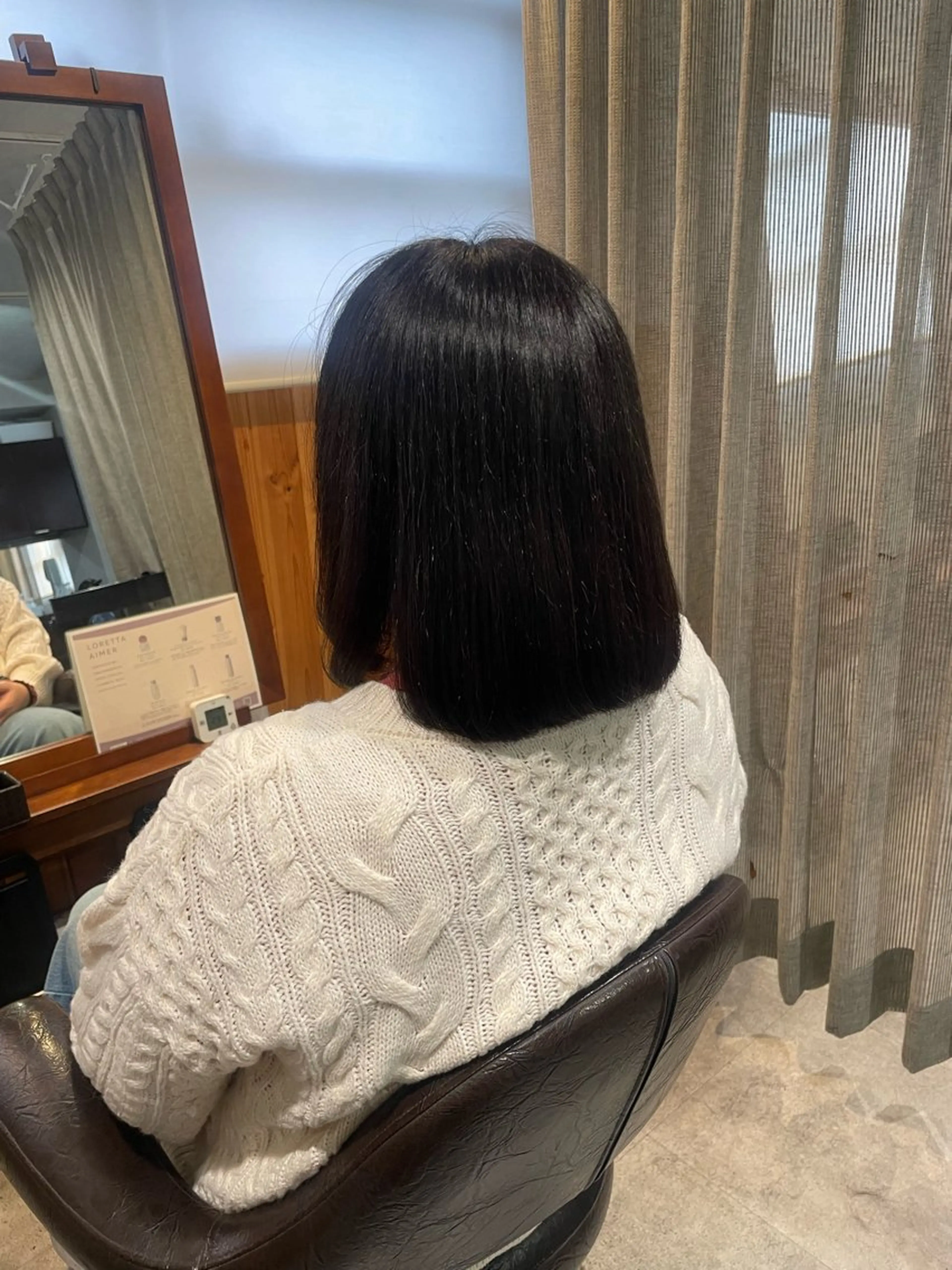 ミディアム カラー ブラウンカラー ナチュラルブラウン カット ヘアカラー トリートメント 髪質改善/Bloss om🌷高橋沙衣のヘアスタイル