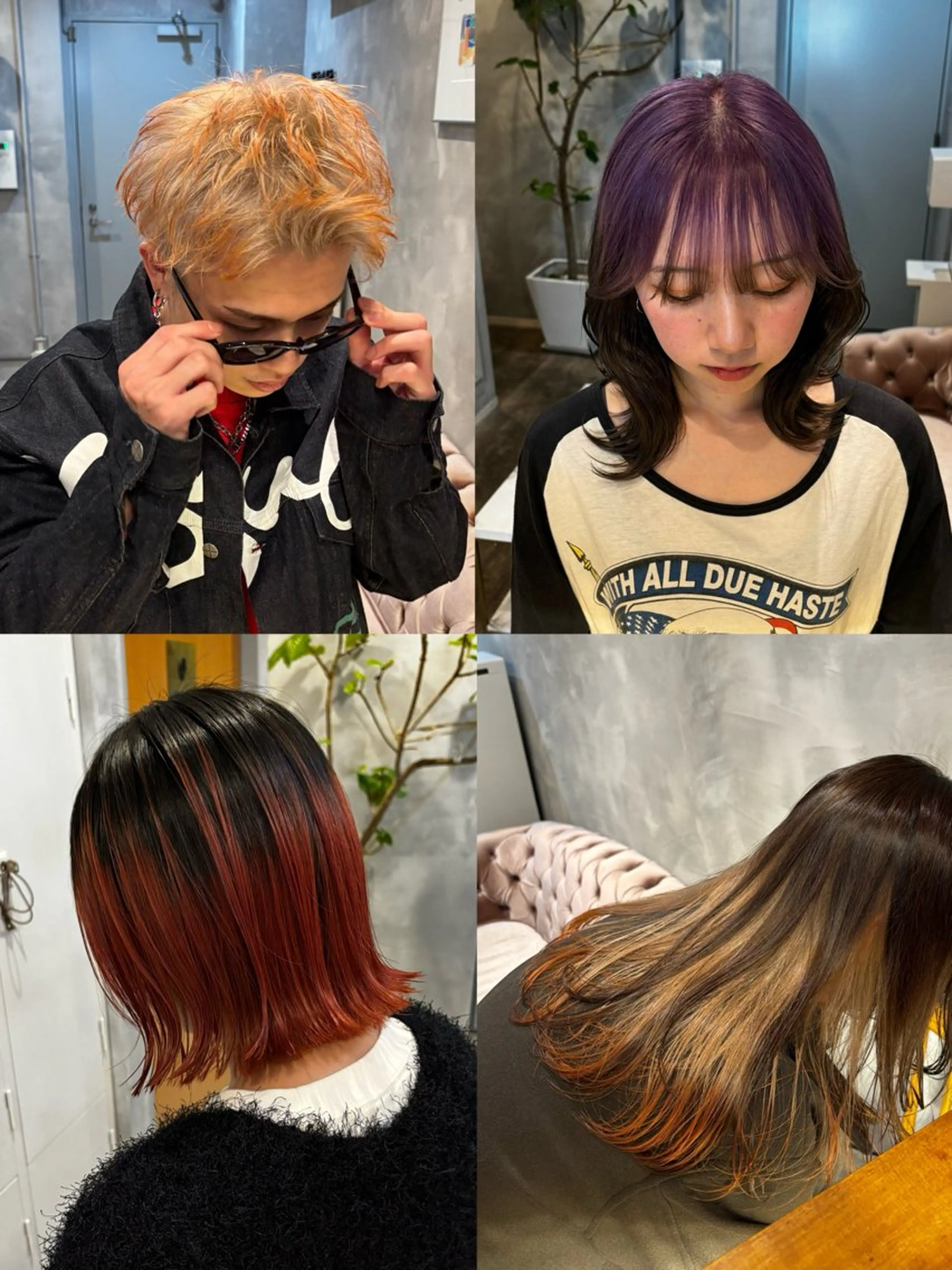 ロング カット ヘアカラー ﾔﾏｼﾀ ﾘﾘのヘアスタイル
