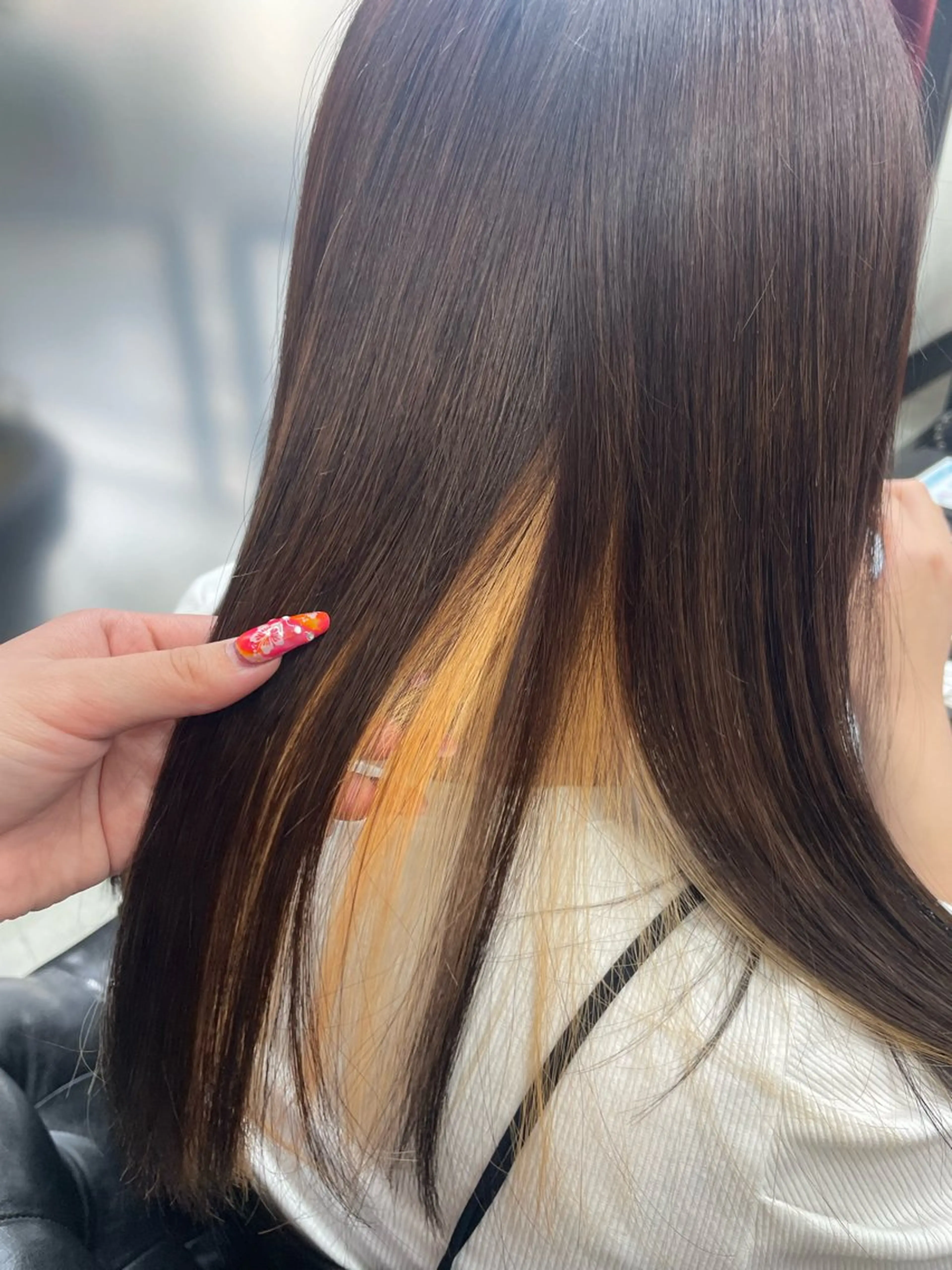ロング カラー ブラウンカラー 透明感カラー ヘアカラー 🎀豊橋 ハイトーンうらら🎀のヘアスタイル