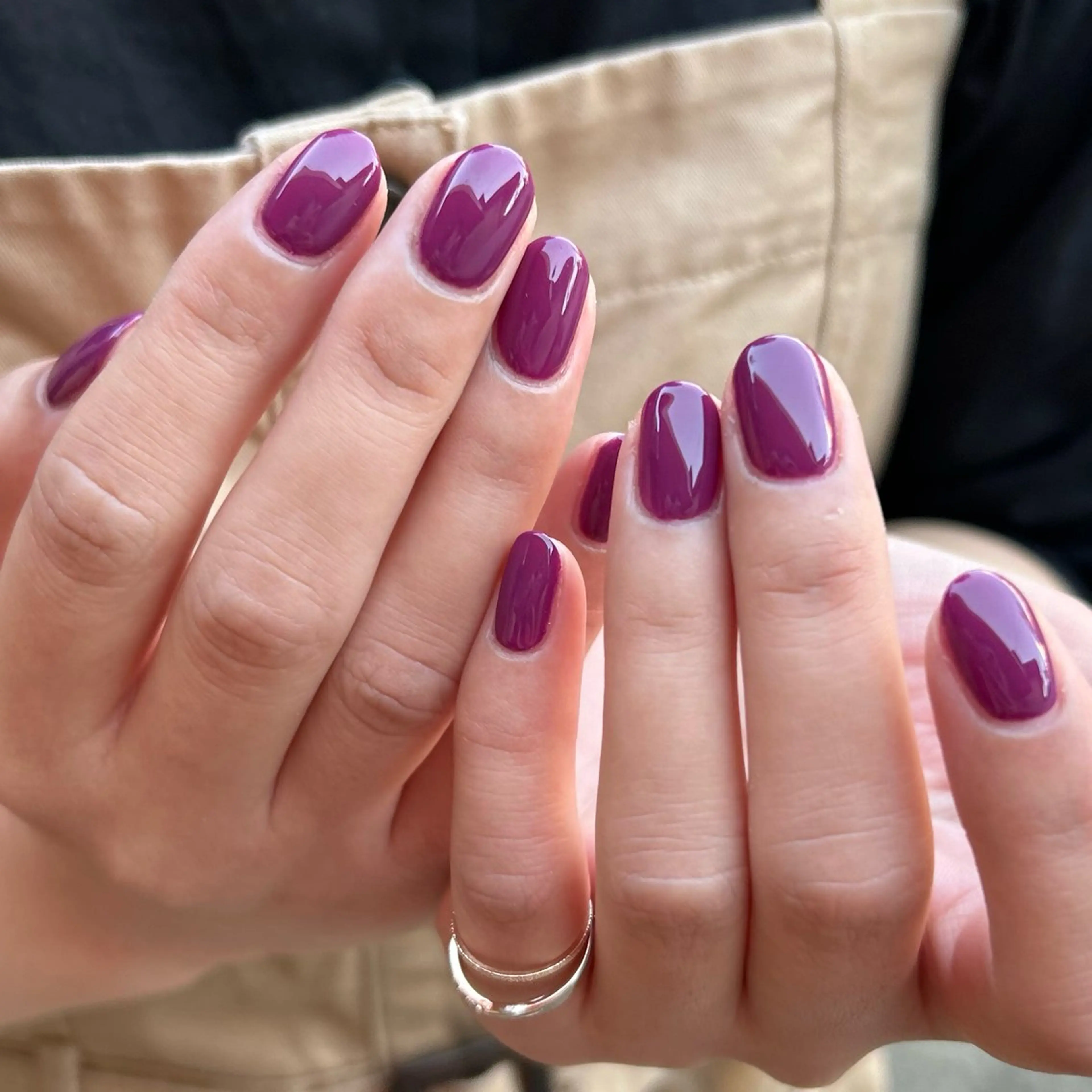 ネイル ワンカラーネイル ハンドネイル Hair・Nail Salon ショコラ所属・ショコラ 【hachi🌿】のネイルデザイン