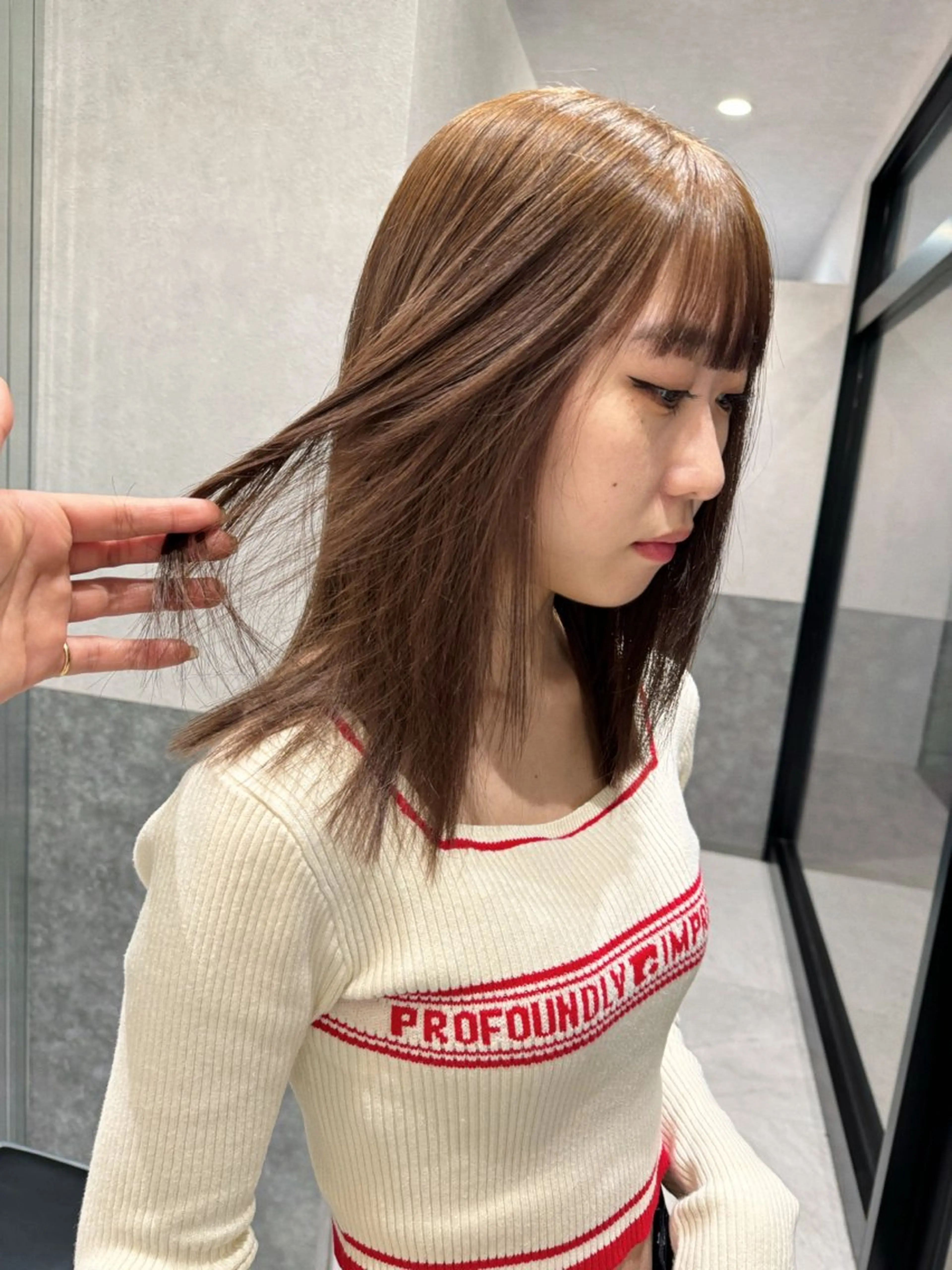 ミディアム カラー ブリーチ ヘアカラー トリートメント SALOWIN新潟万代店所属・SaKiho 🎀のヘアスタイル