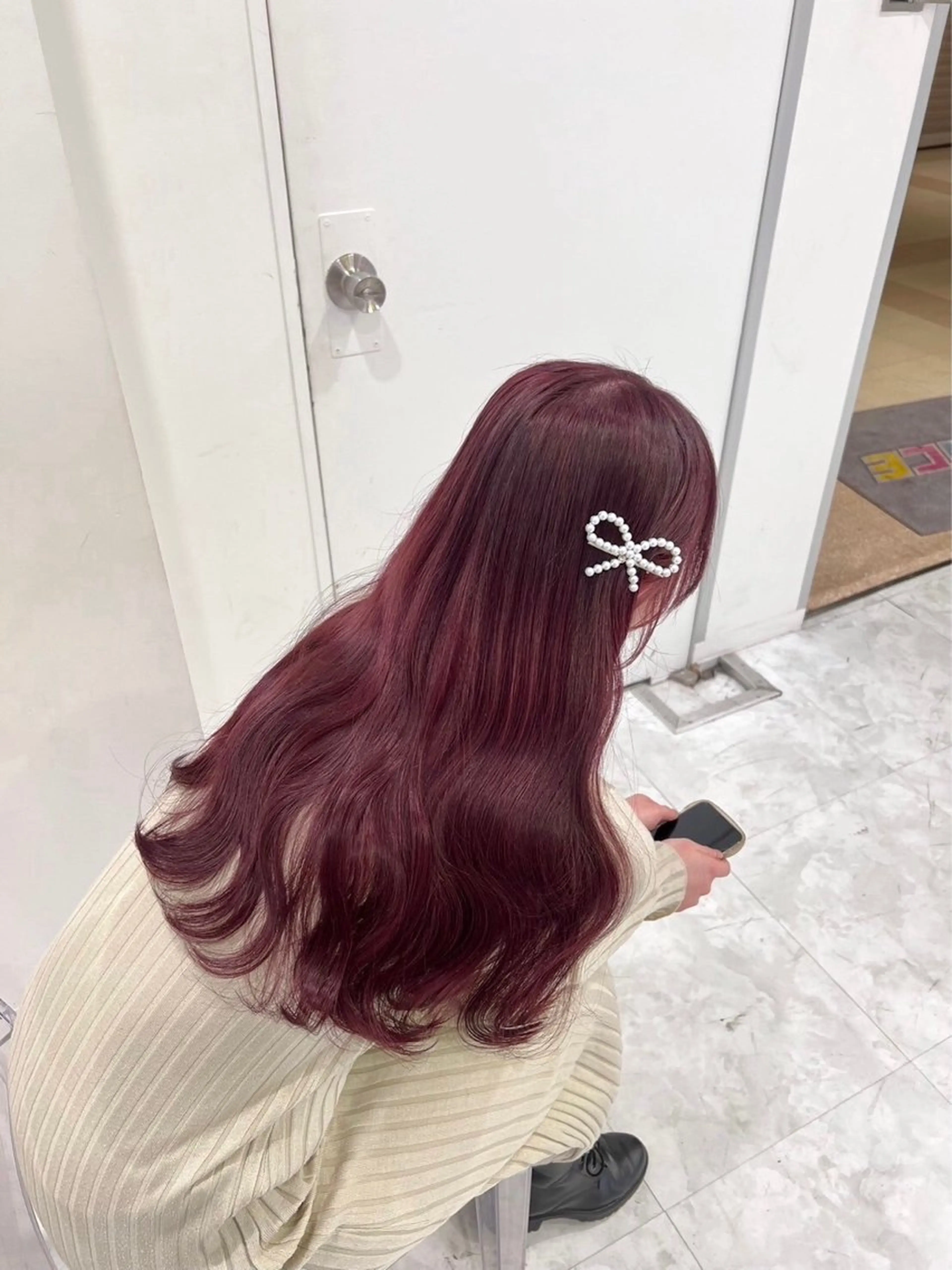カラー 透明感カラー ヘアカラー girlyトレンド ヘア🎀🩰ハルナのヘアスタイル