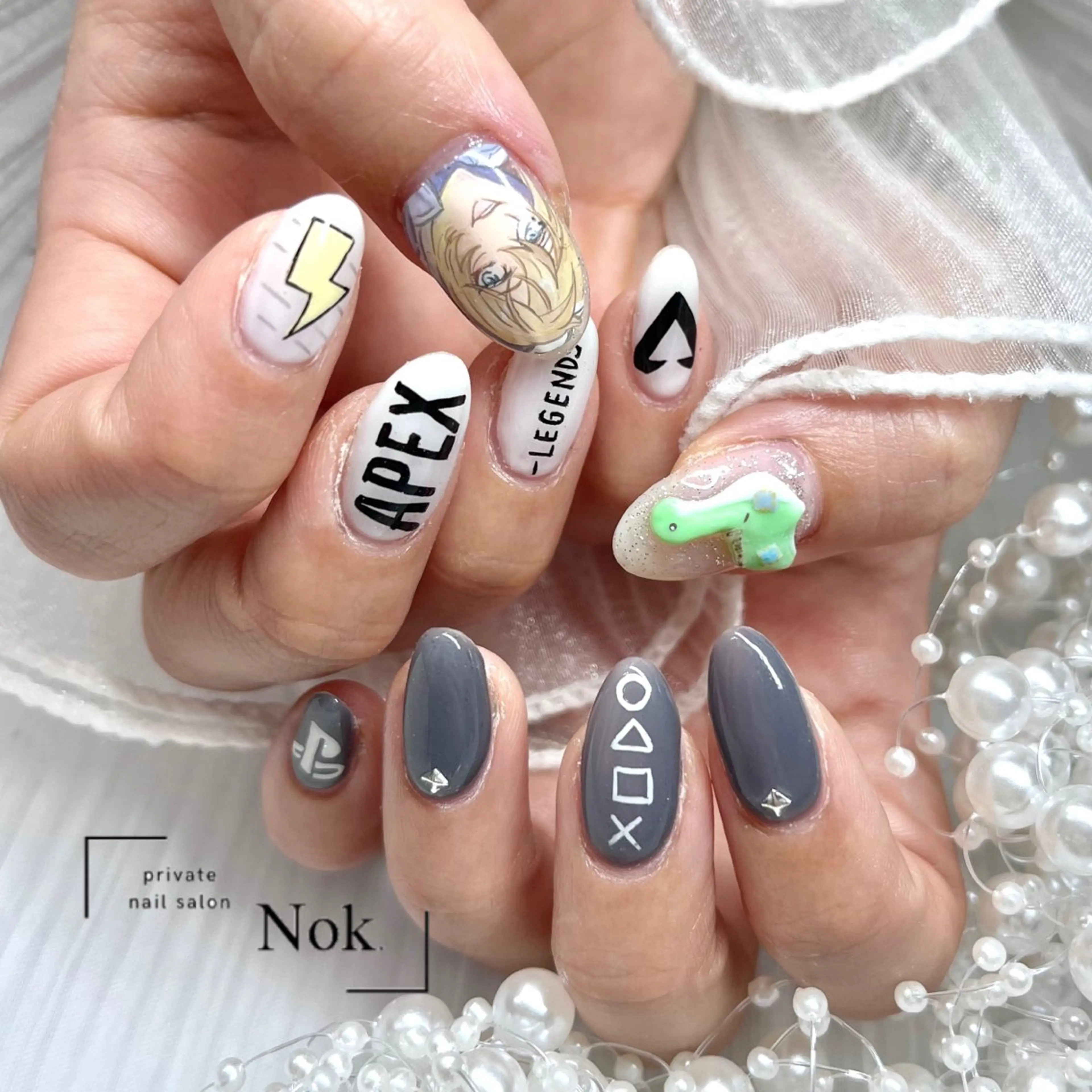 ネイル ハンドネイル 池袋痛ネイル Nok. 渡辺のネイルデザイン