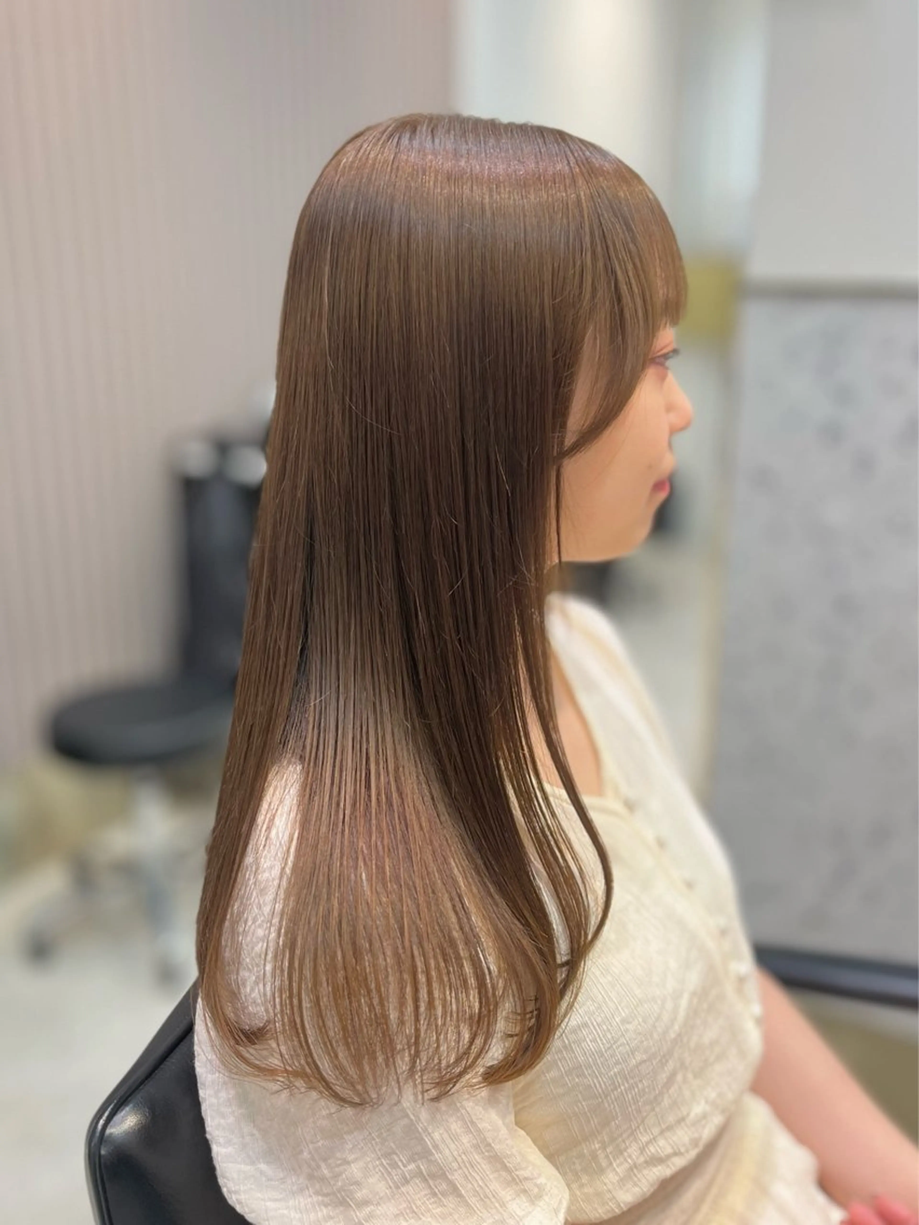 セミロング カラー ヘアアレンジ ヘアカラー トリートメント ヘッドスパ ヘアセット GO TODAY SHAiRE SALON  原宿verno店所属・完全💗マンツーマン marinのヘアスタイル