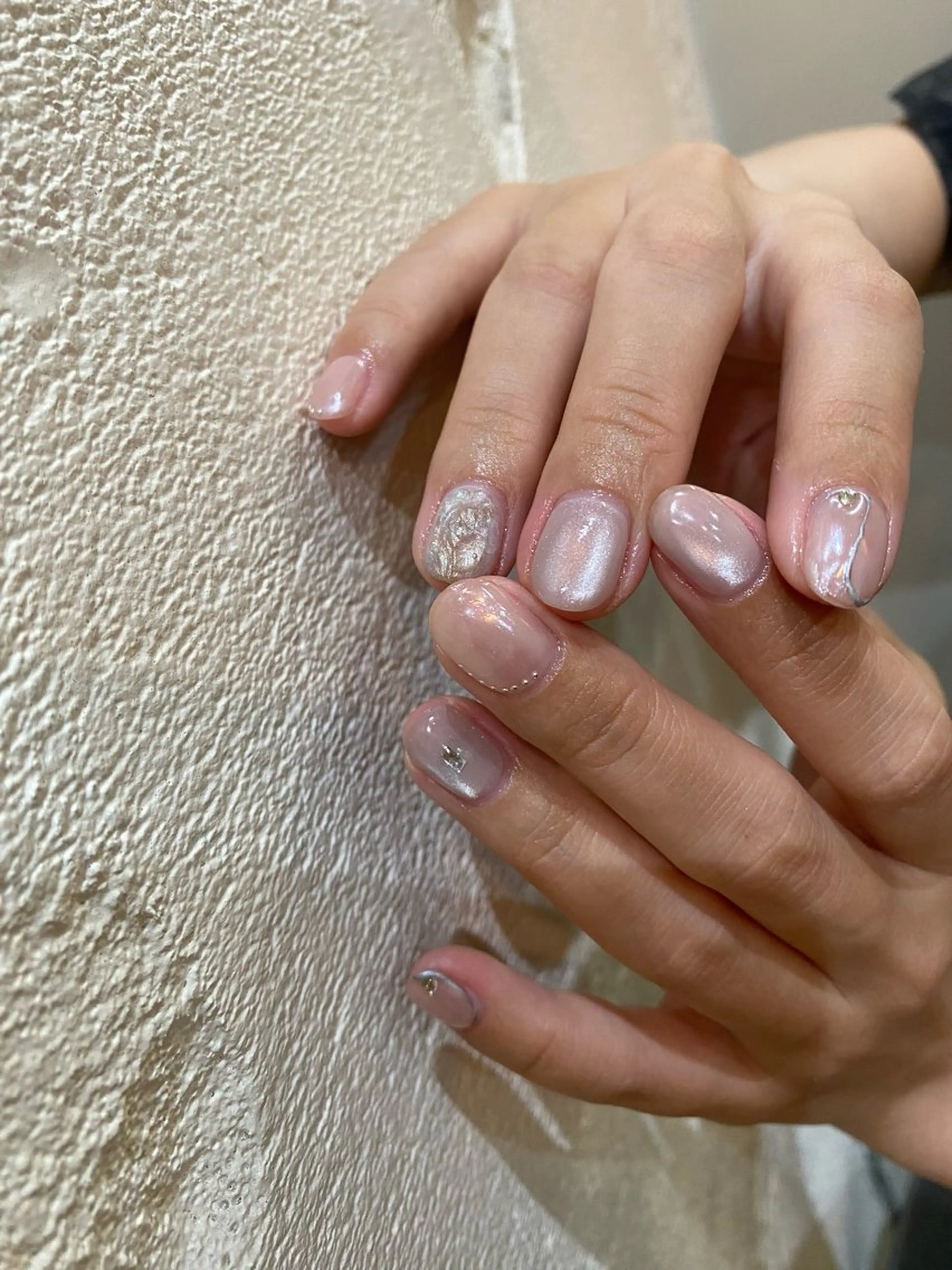 ネイル シルバー nable.所属・望月 実莉のネイルデザイン
