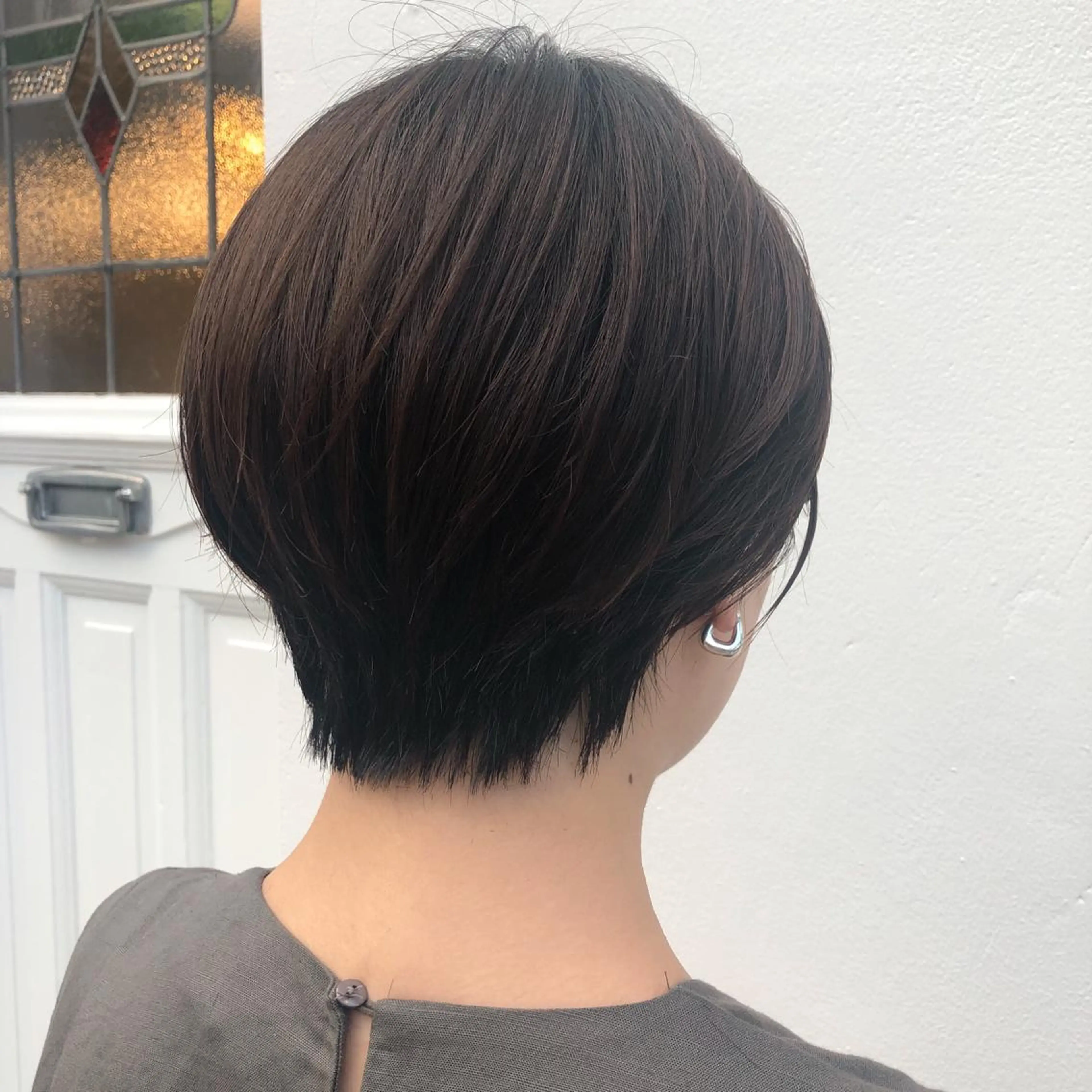 ショート 丸みショート ショートヘア カット h a k u 大倉 卓人のヘアスタイル