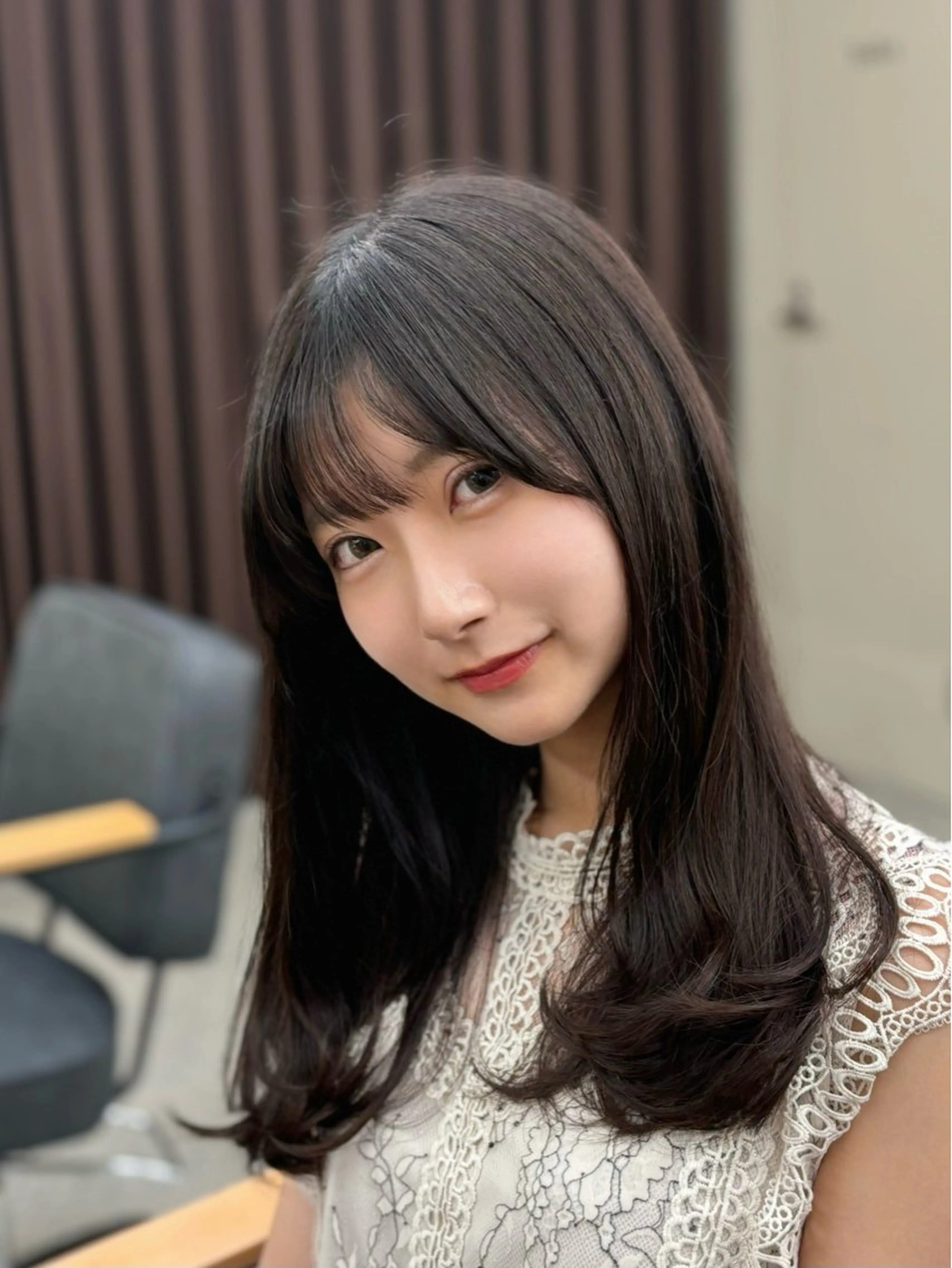 セミロング レイヤーカット 小顔カット 韓国ヘア🇰🇷 艶髪✨️-裕人-のヘアスタイル